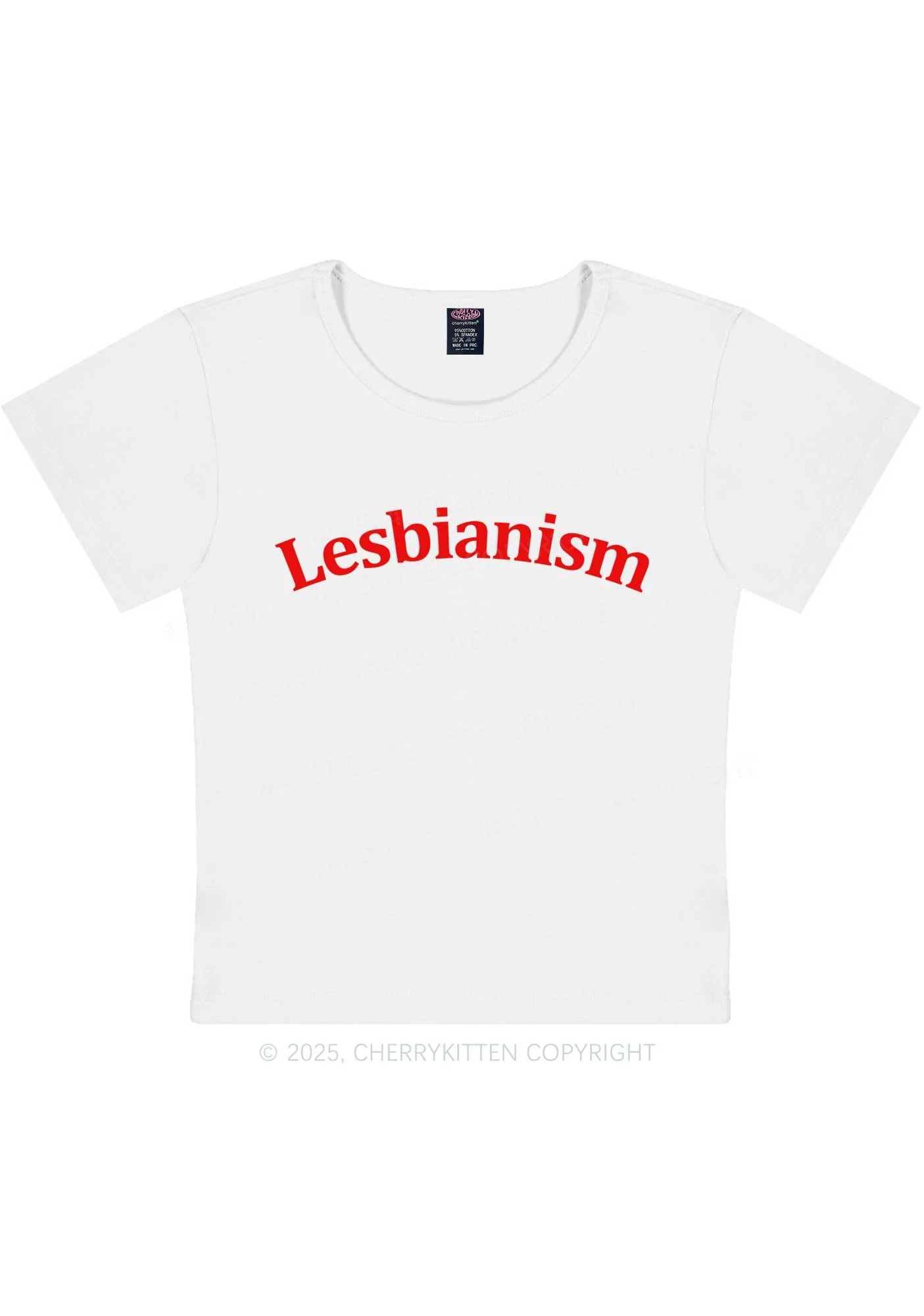 Lesbianism Y2K Baby Tee Cherrykitten - Image 4