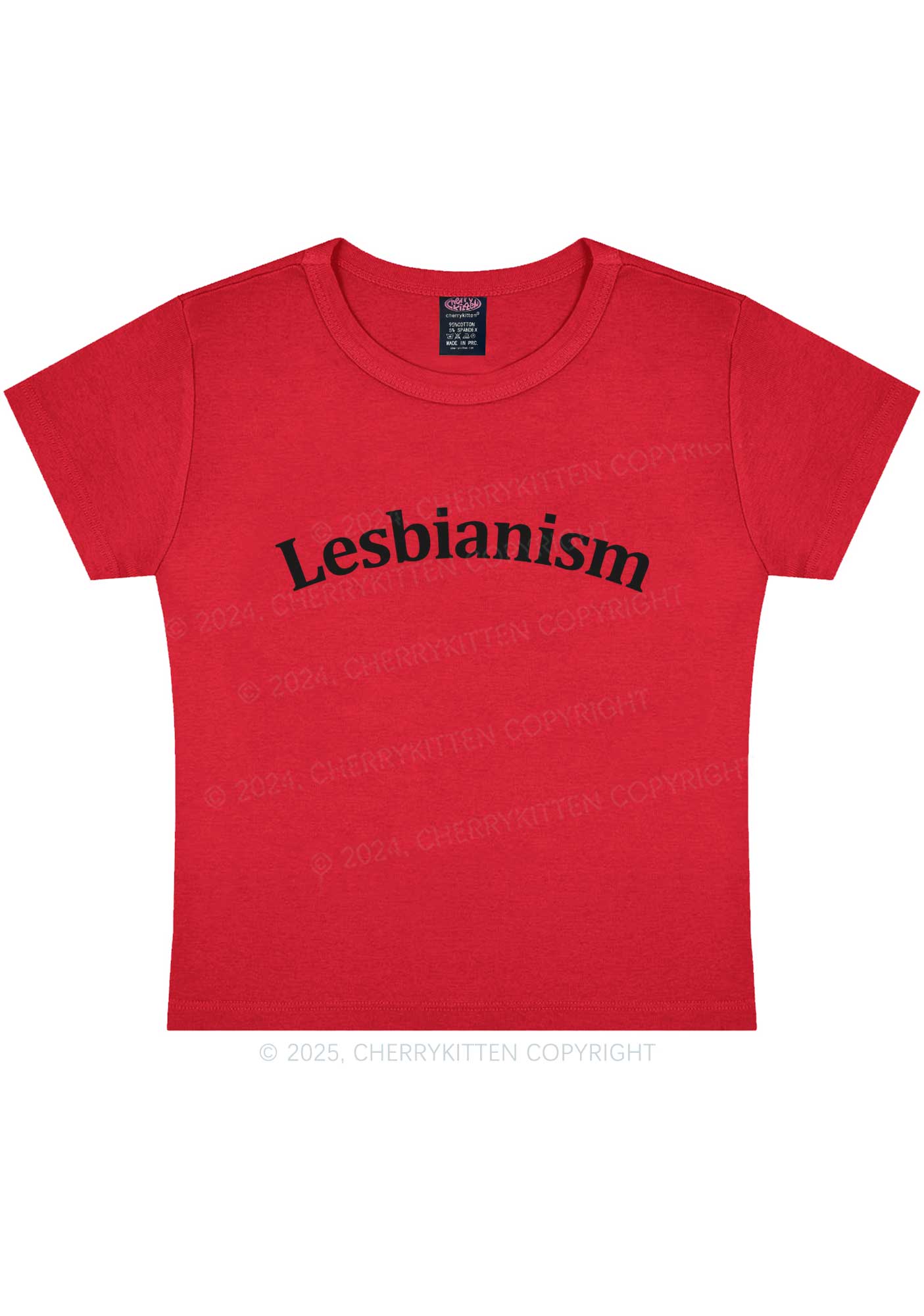 Lesbianism Y2K Baby Tee Cherrykitten - Image 5