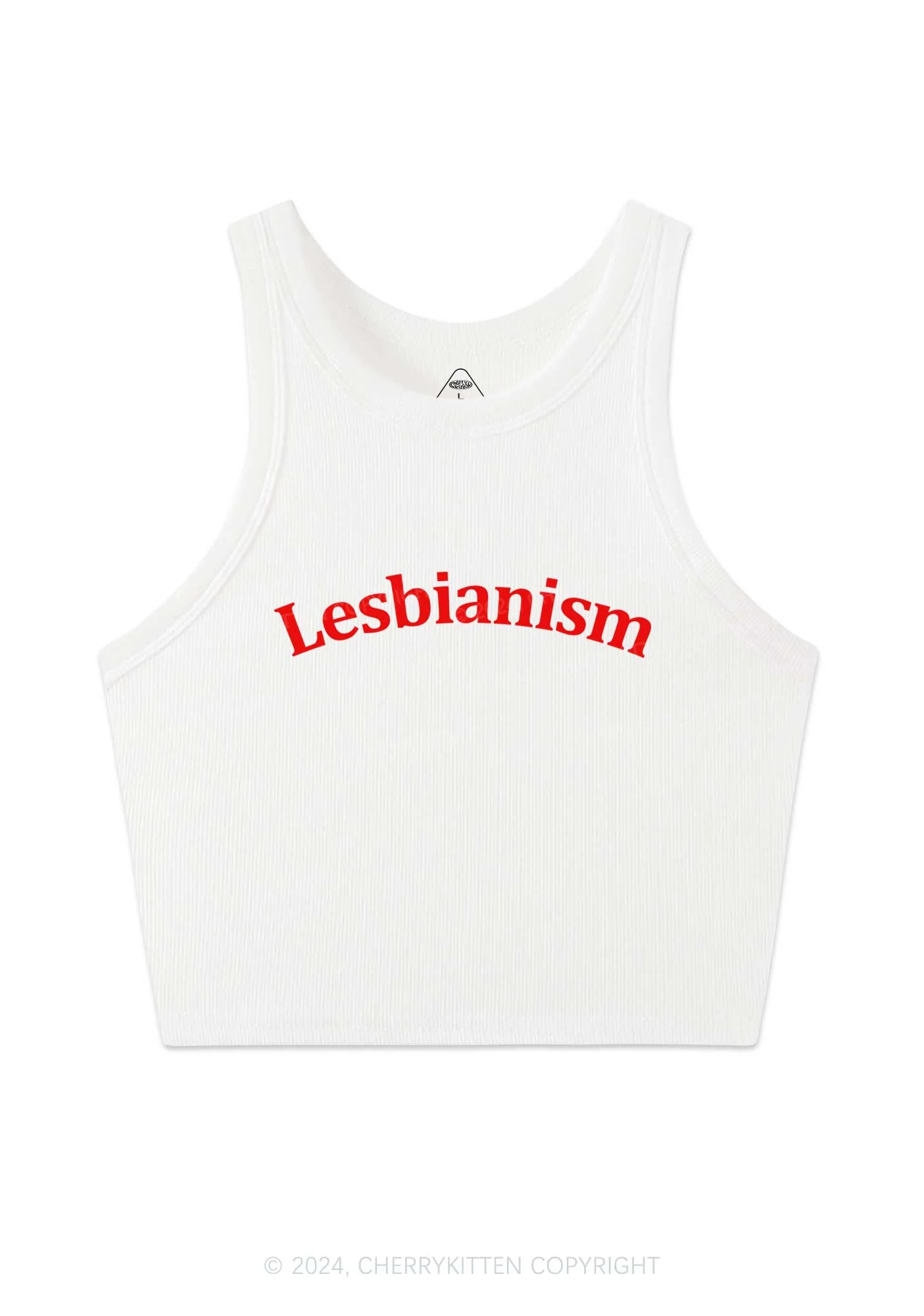 Lesbianism Y2K Crop Tank Top Cherrykitten - Image 4