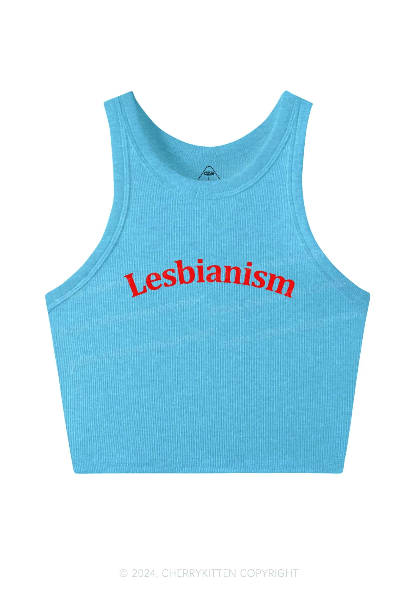 Lesbianism Y2K Crop Tank Top Cherrykitten - Image 5