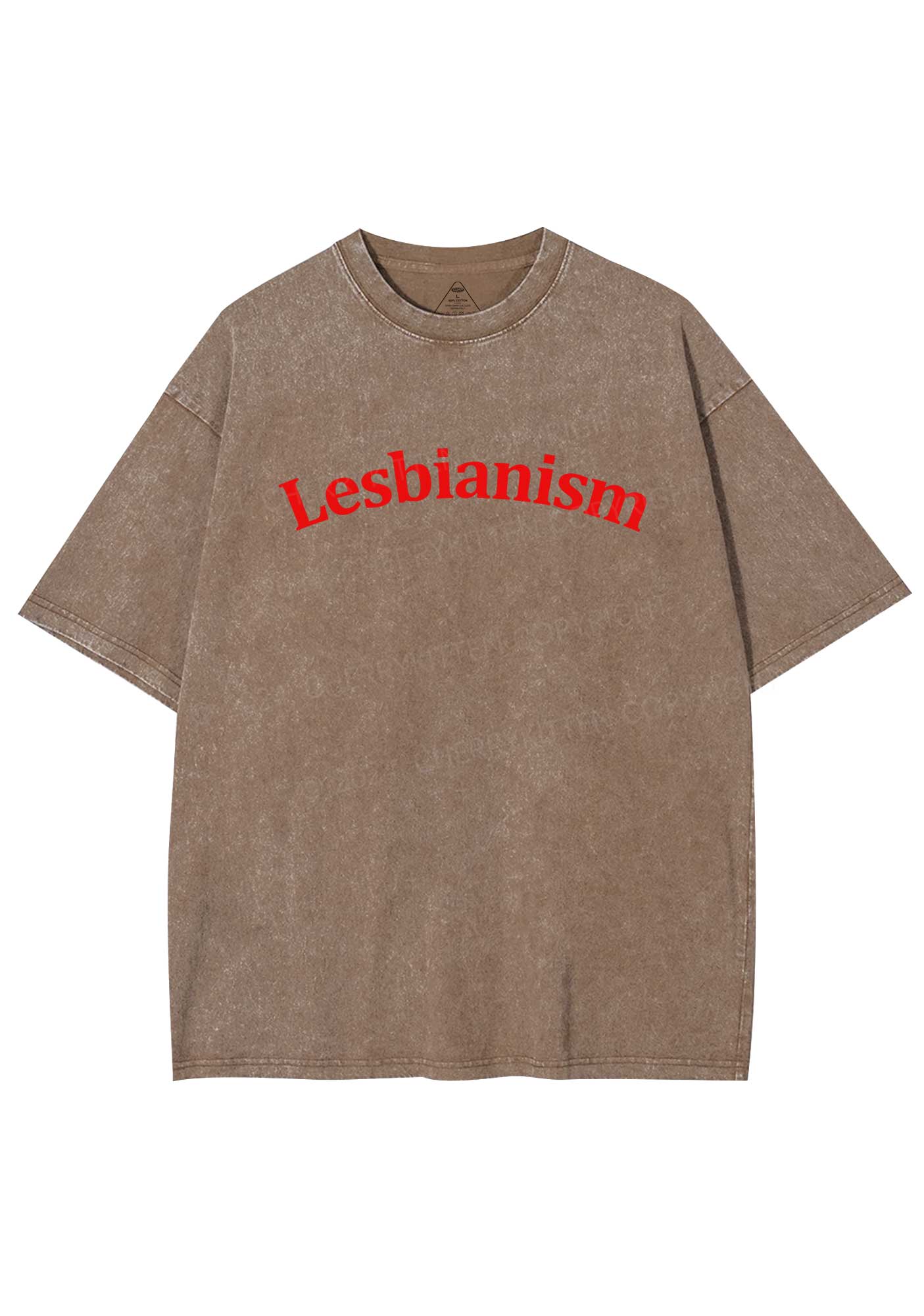 Lesbianism Y2K Shirts Washed Tee Cherrykitten - Image 8