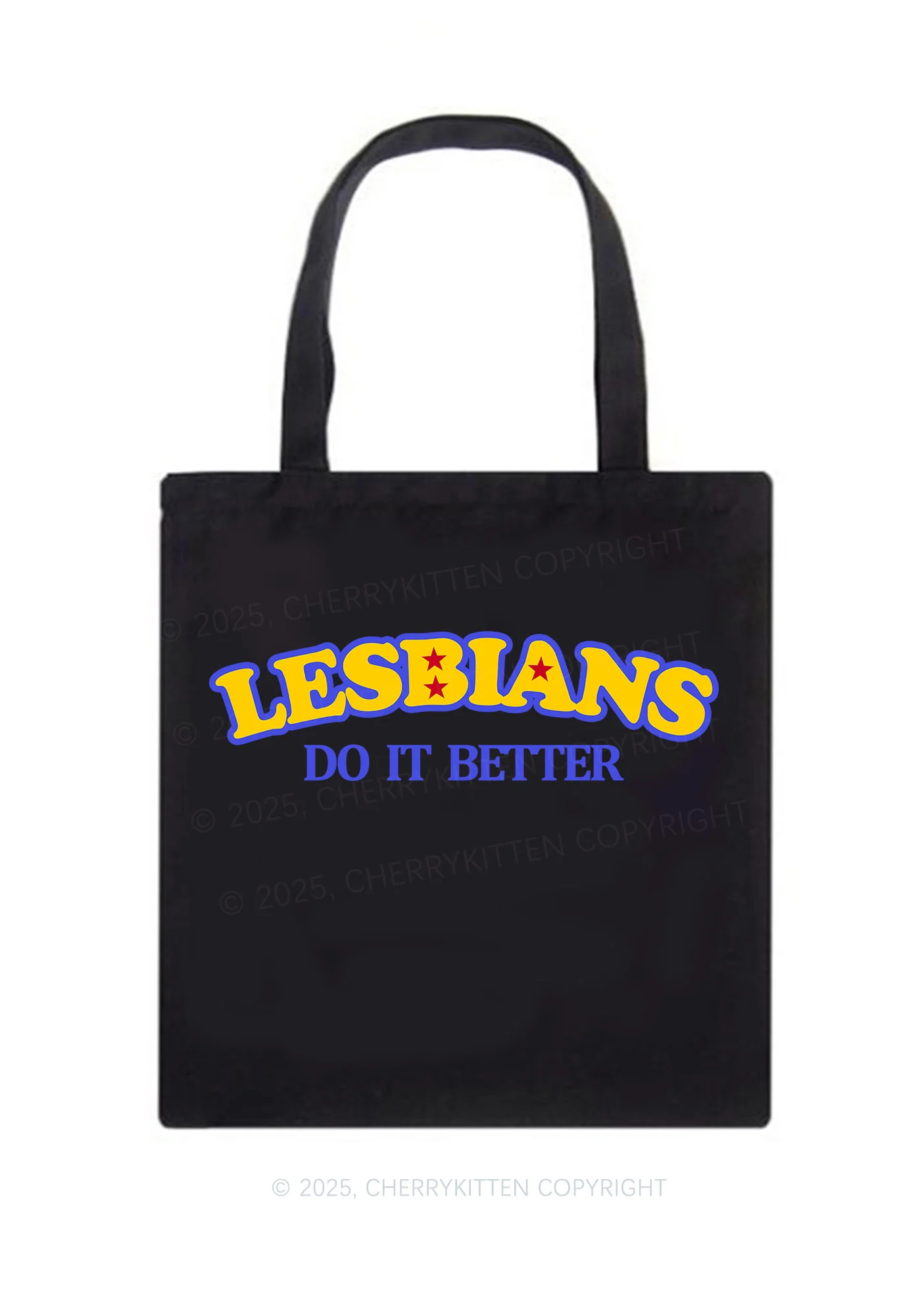Lesbians Do It Better Pride Y2K Canvas Tote Bag Cherrykitten - Image 4