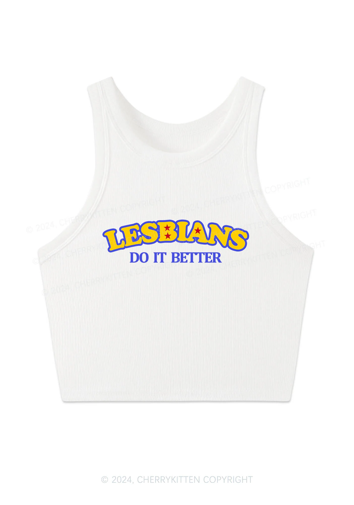 Lesbians Do It Better Y2K Crop Tank Top Cherrykitten - Image 4