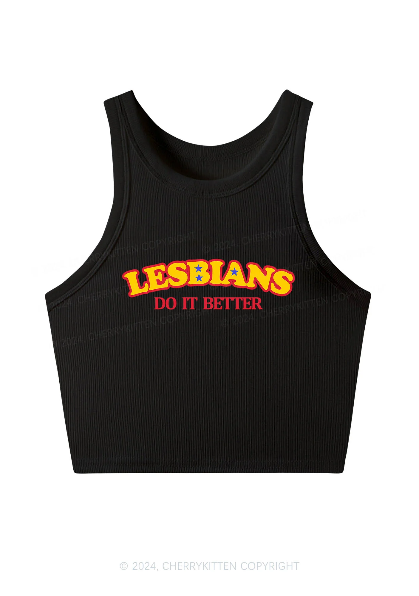Lesbians Do It Better Y2K Crop Tank Top Cherrykitten - Image 5
