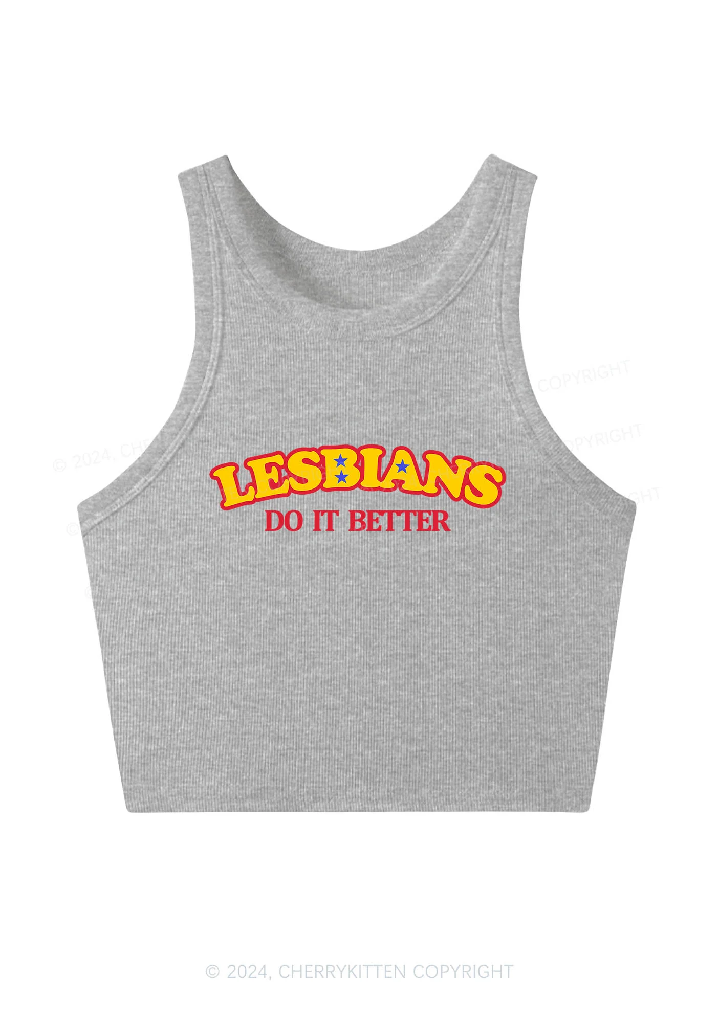 Lesbians Do It Better Y2K Crop Tank Top Cherrykitten - Image 6