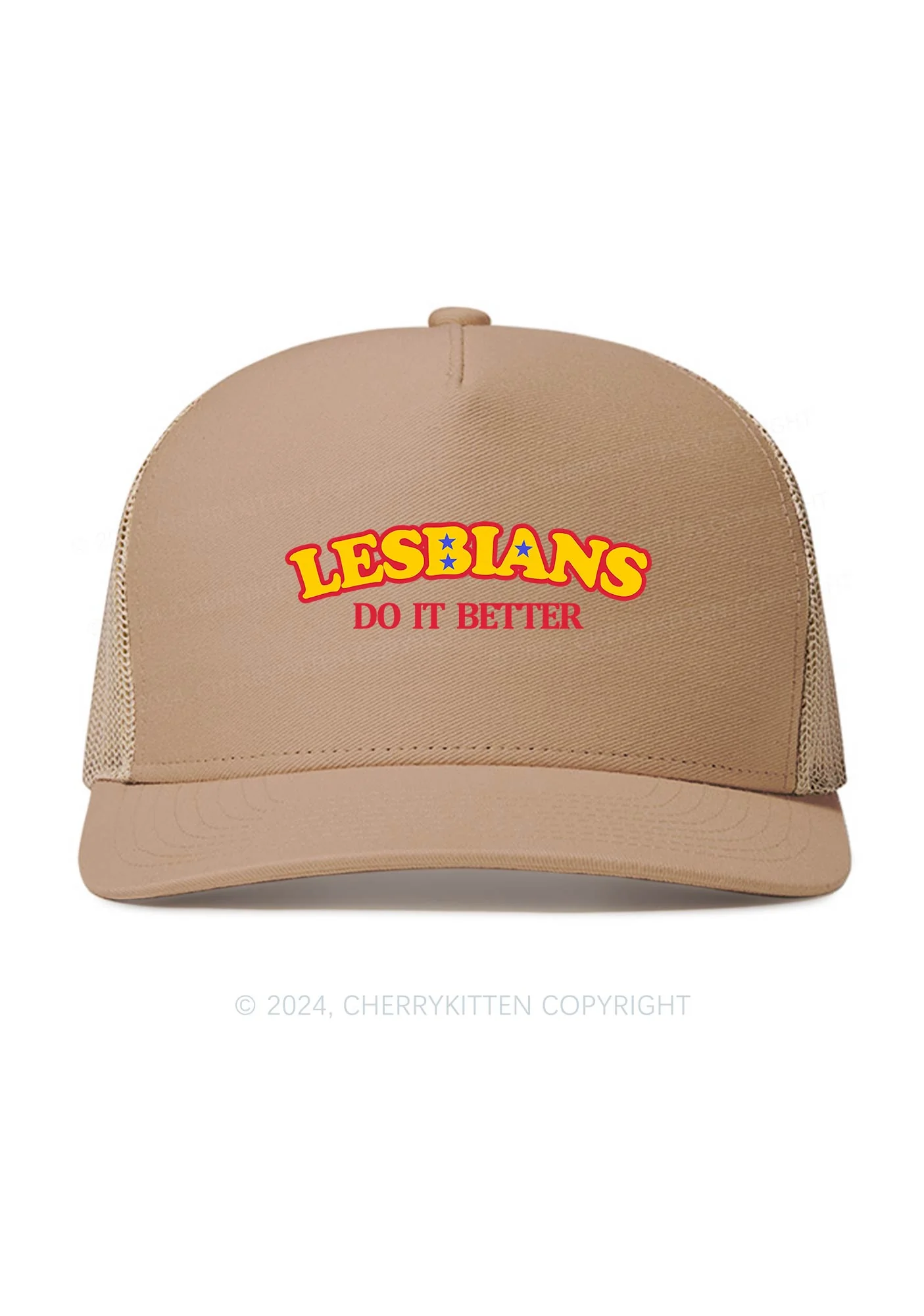 Lesbians Do It Better Y2K Trucker Mesh Hat Cherrykitten - Image 3