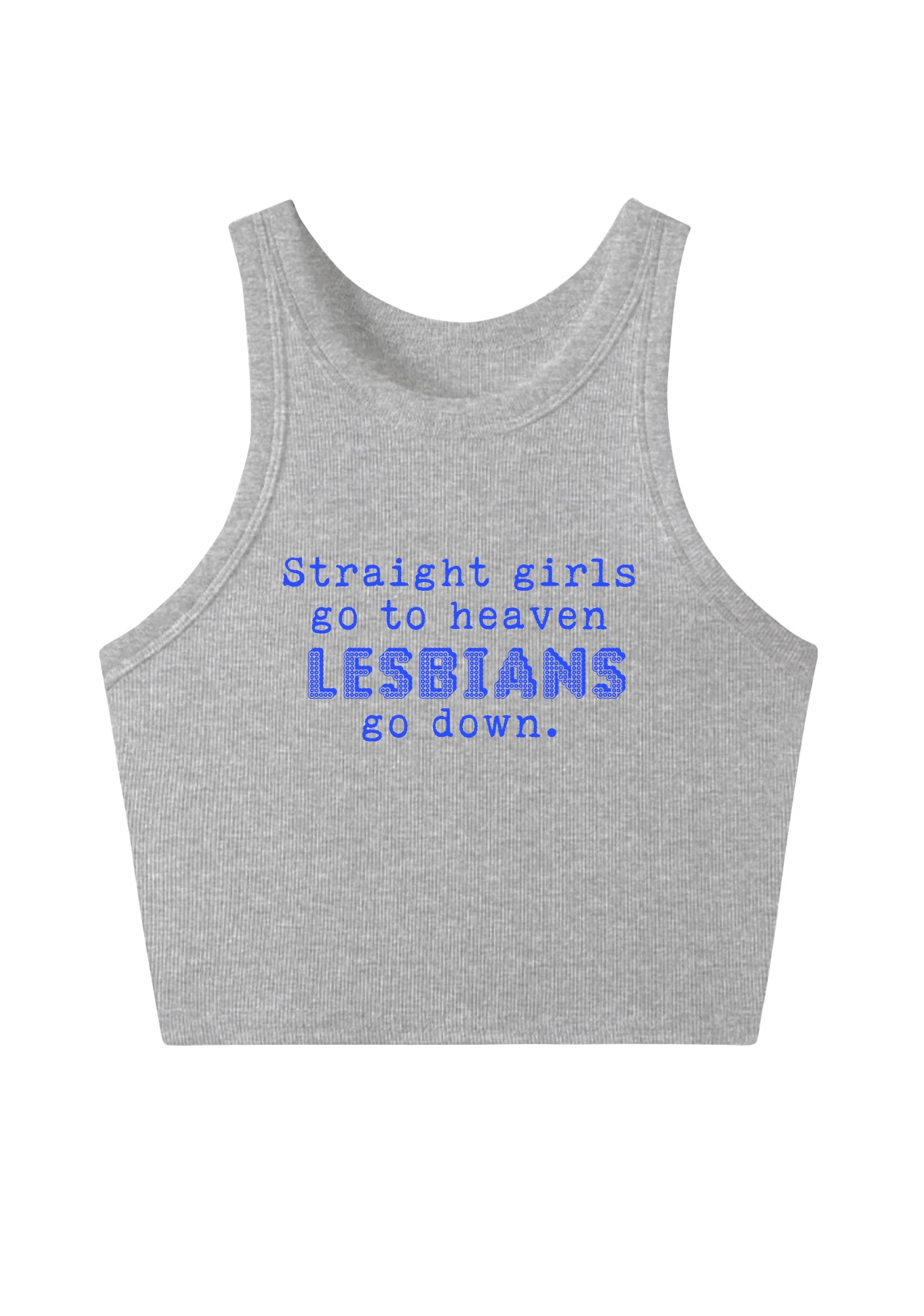Lesbians Go Down Y2K Crop Tank Top Cherrykitten - Image 3