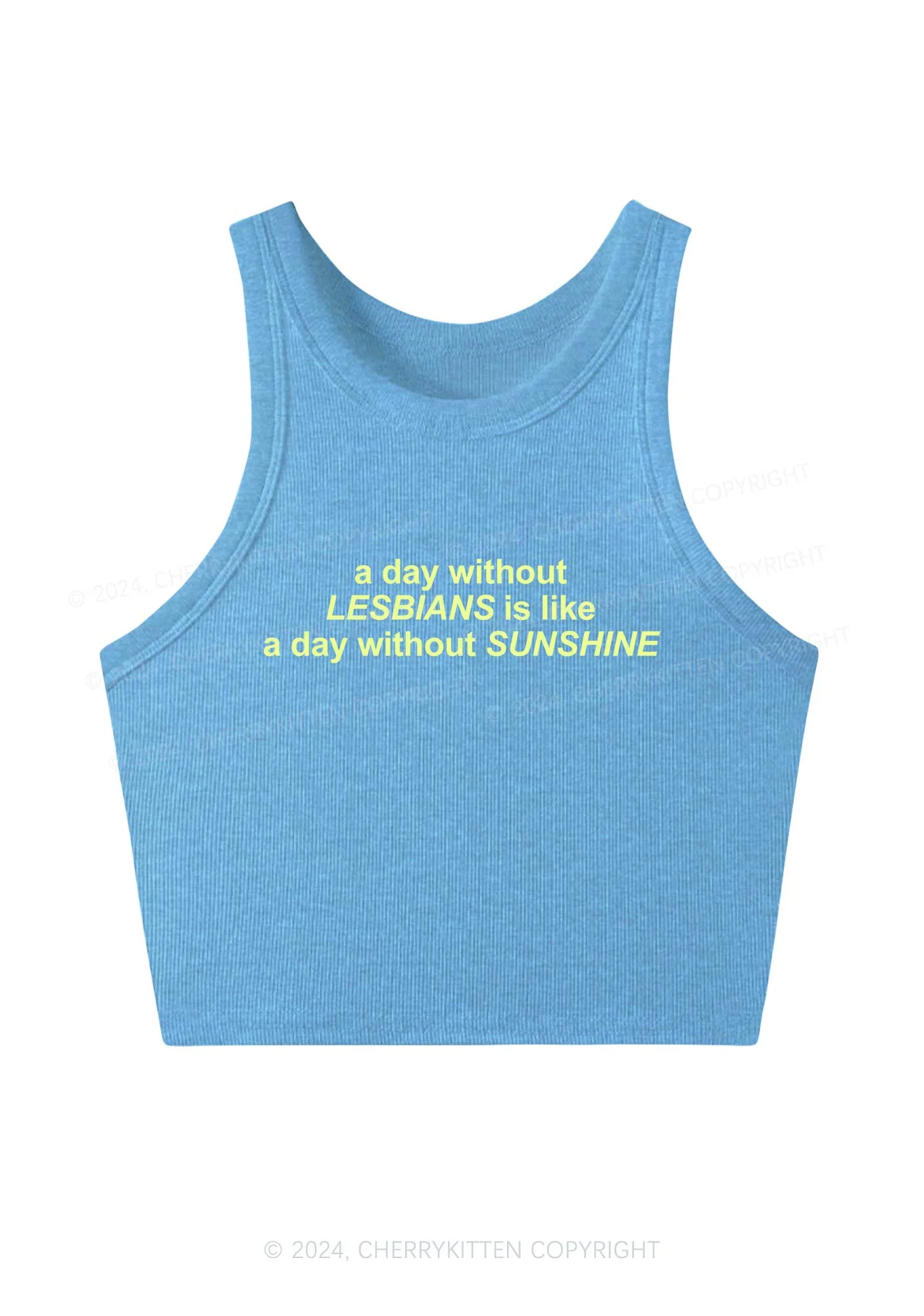 Lesbians Sunshine Y2K Crop Tank Top Cherrykitten - Image 4