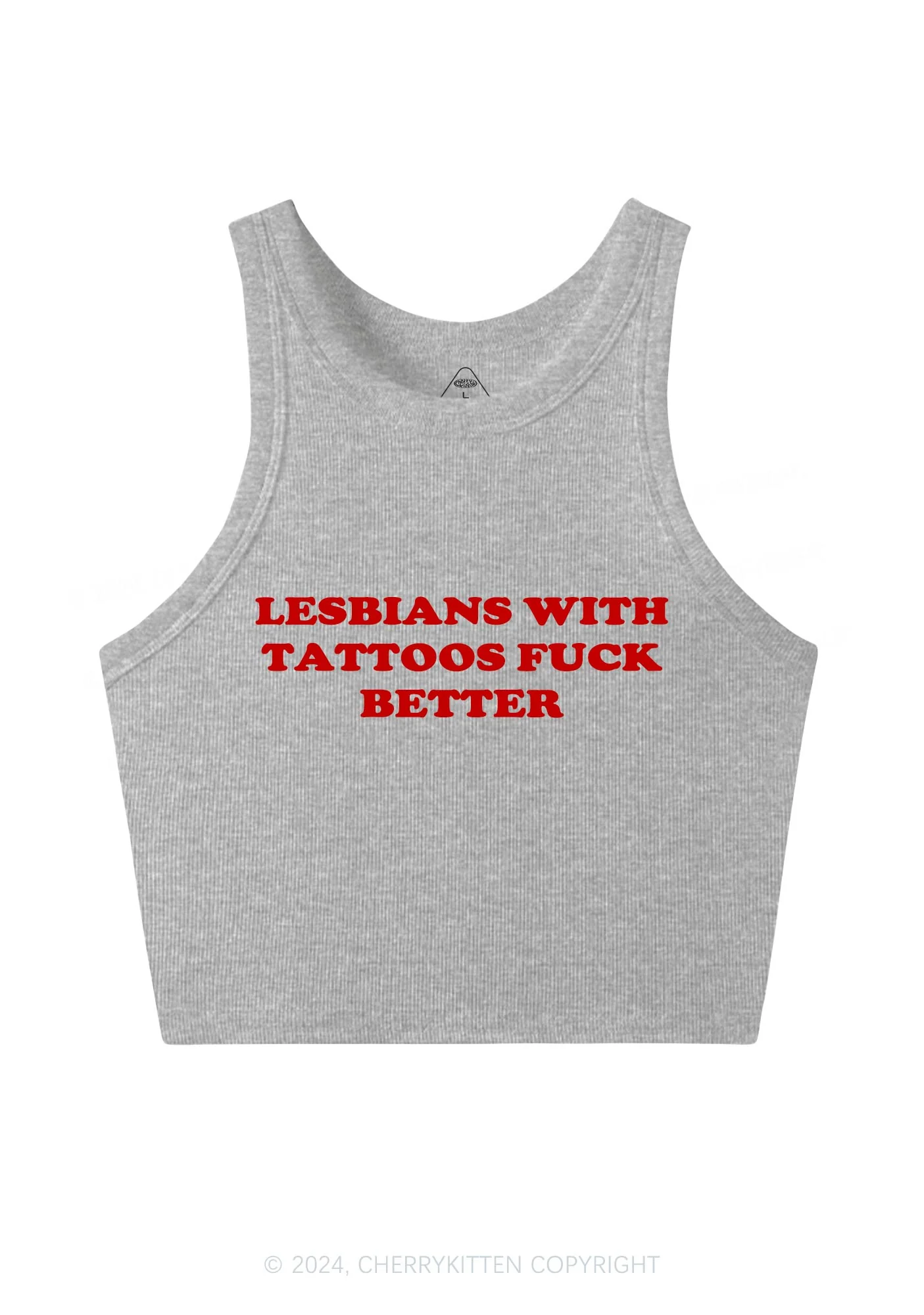 Lesbians With Tattoos Y2K Crop Tank Top Cherrykitten - Image 4