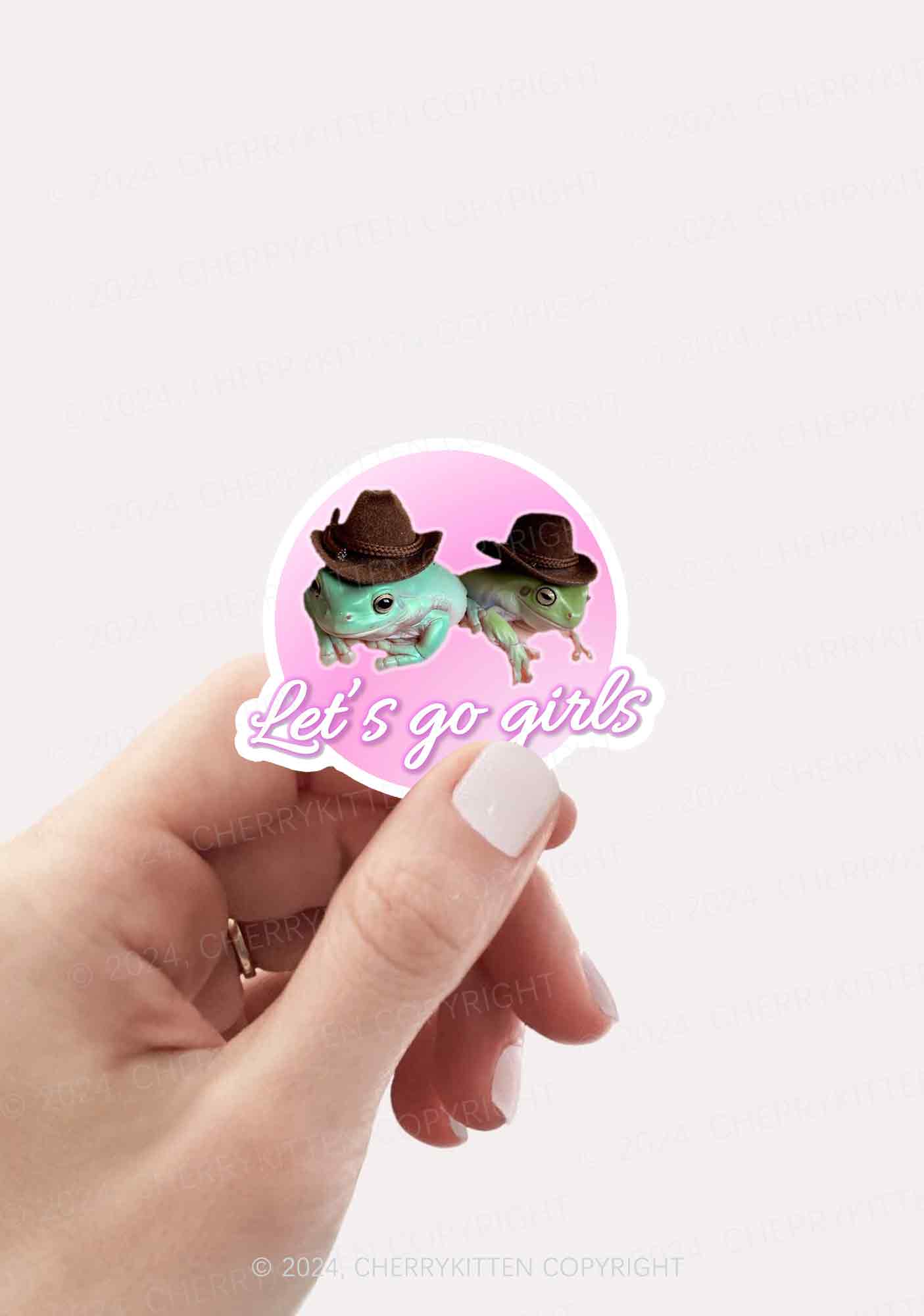 Let's Go Girls 1Pc Y2K Sticker Cherrykitten - Image 2
