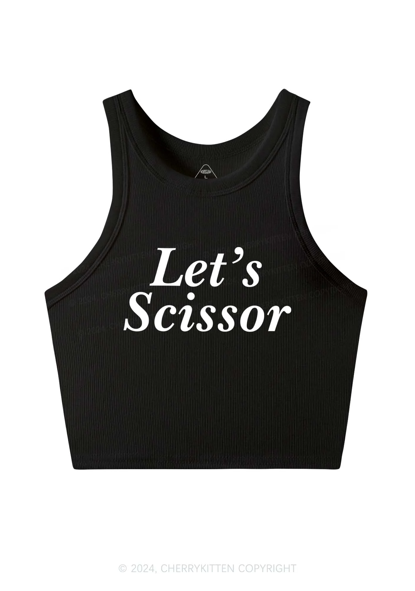 Lets Scissor Y2K Crop Tank Top Cherrykitten - Image 3