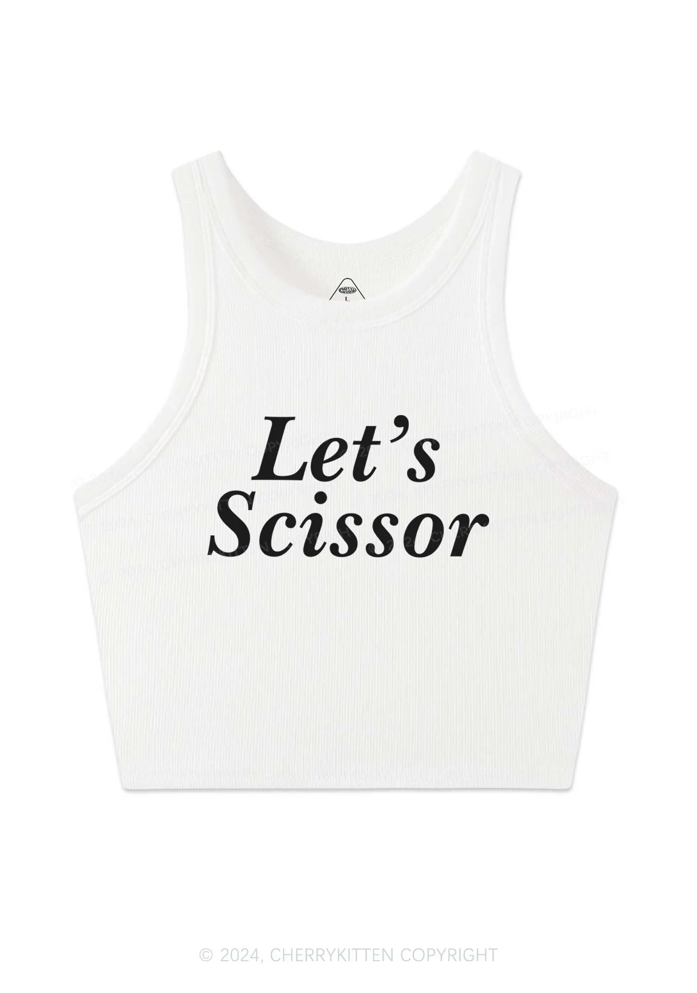 Lets Scissor Y2K Crop Tank Top Cherrykitten - Image 4