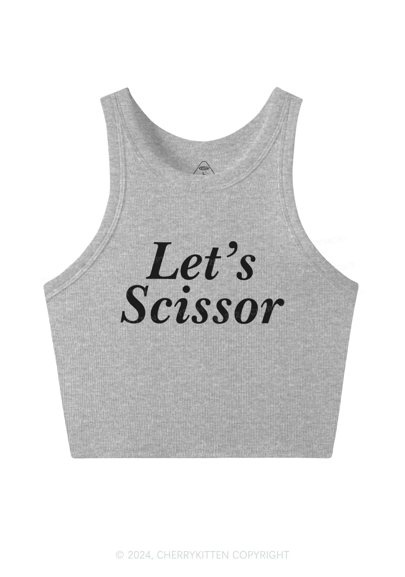 Lets Scissor Y2K Crop Tank Top Cherrykitten - Image 5