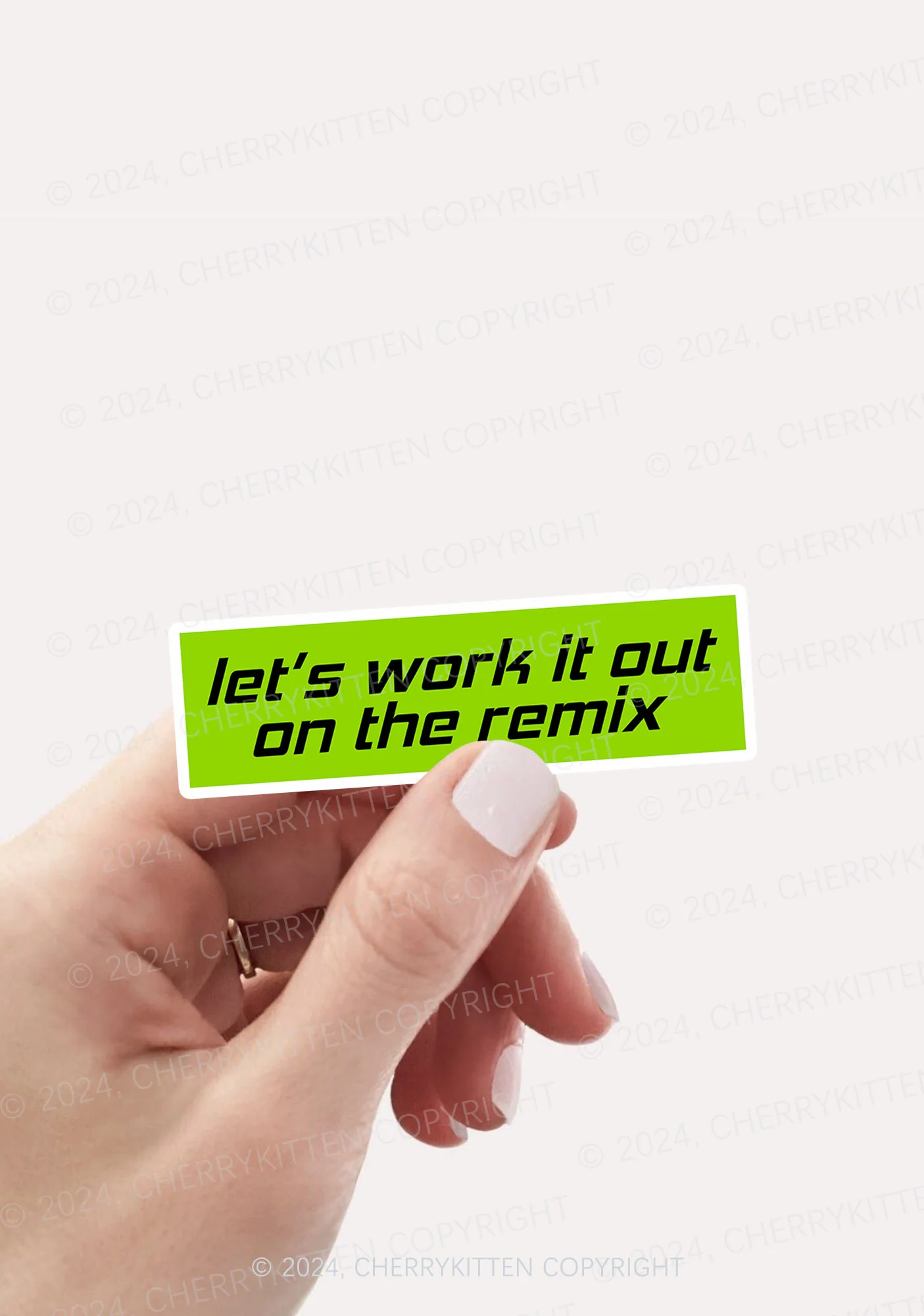 Let's Work It Out 1Pc Y2K Sticker Cherrykitten - Image 2