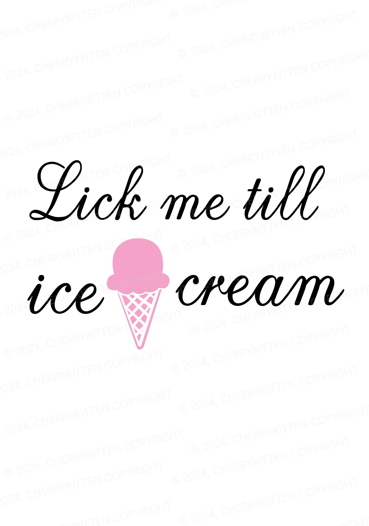 Lick Ice Cream Y2K Flat String Thong Cherrykitten - Image 2