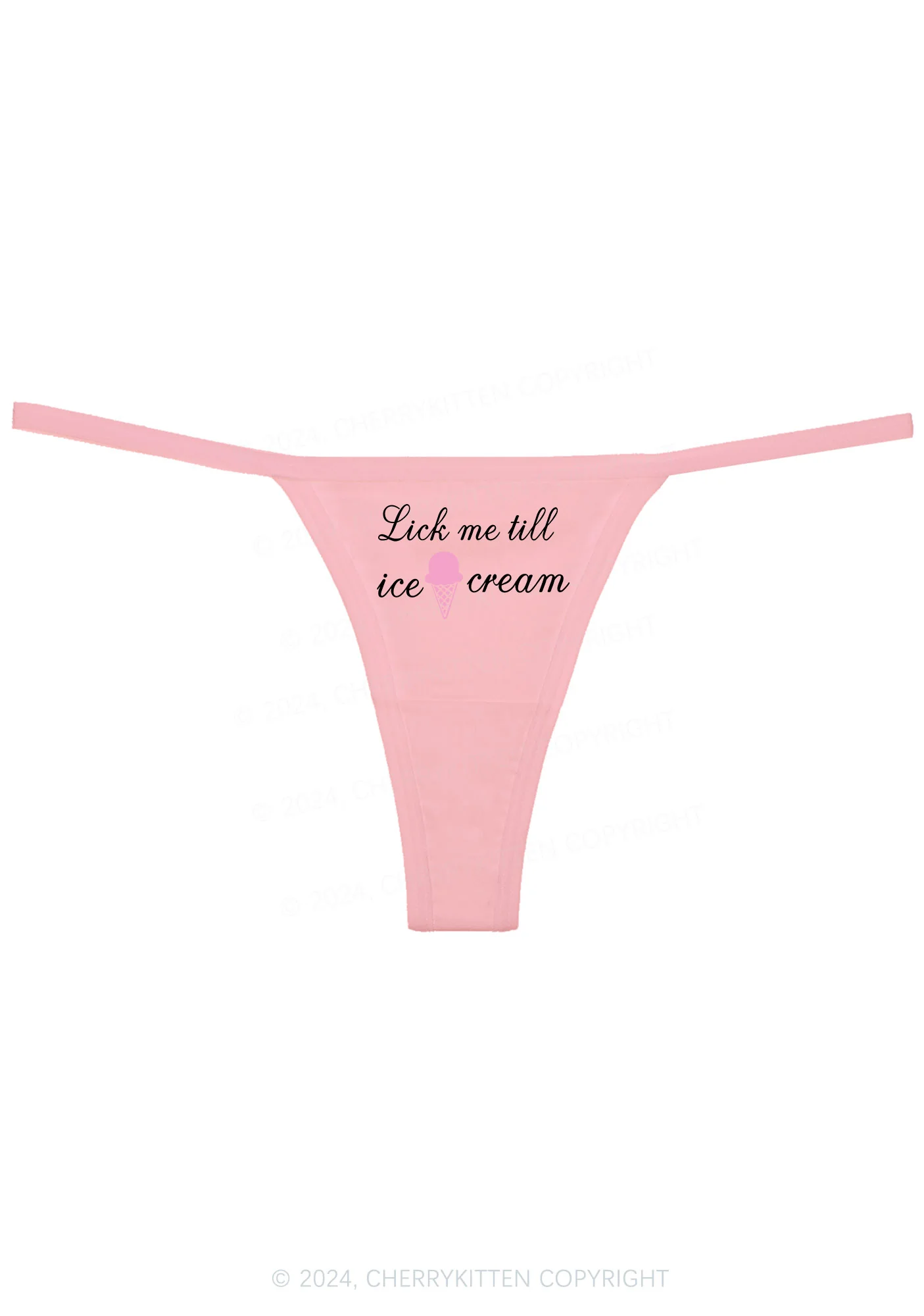 Lick Ice Cream Y2K Flat String Thong Cherrykitten - Image 5