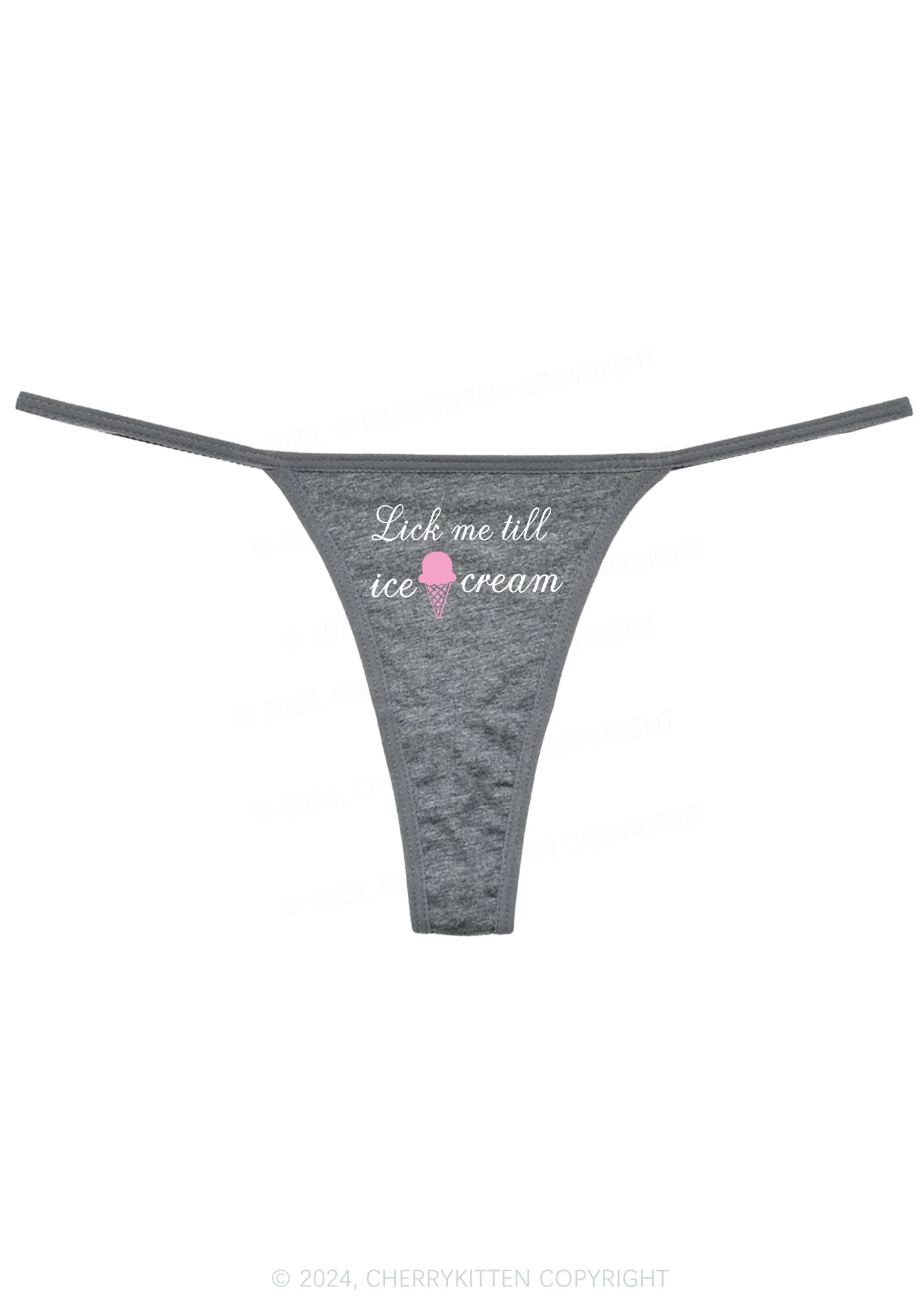 Lick Ice Cream Y2K Flat String Thong Cherrykitten - Image 6