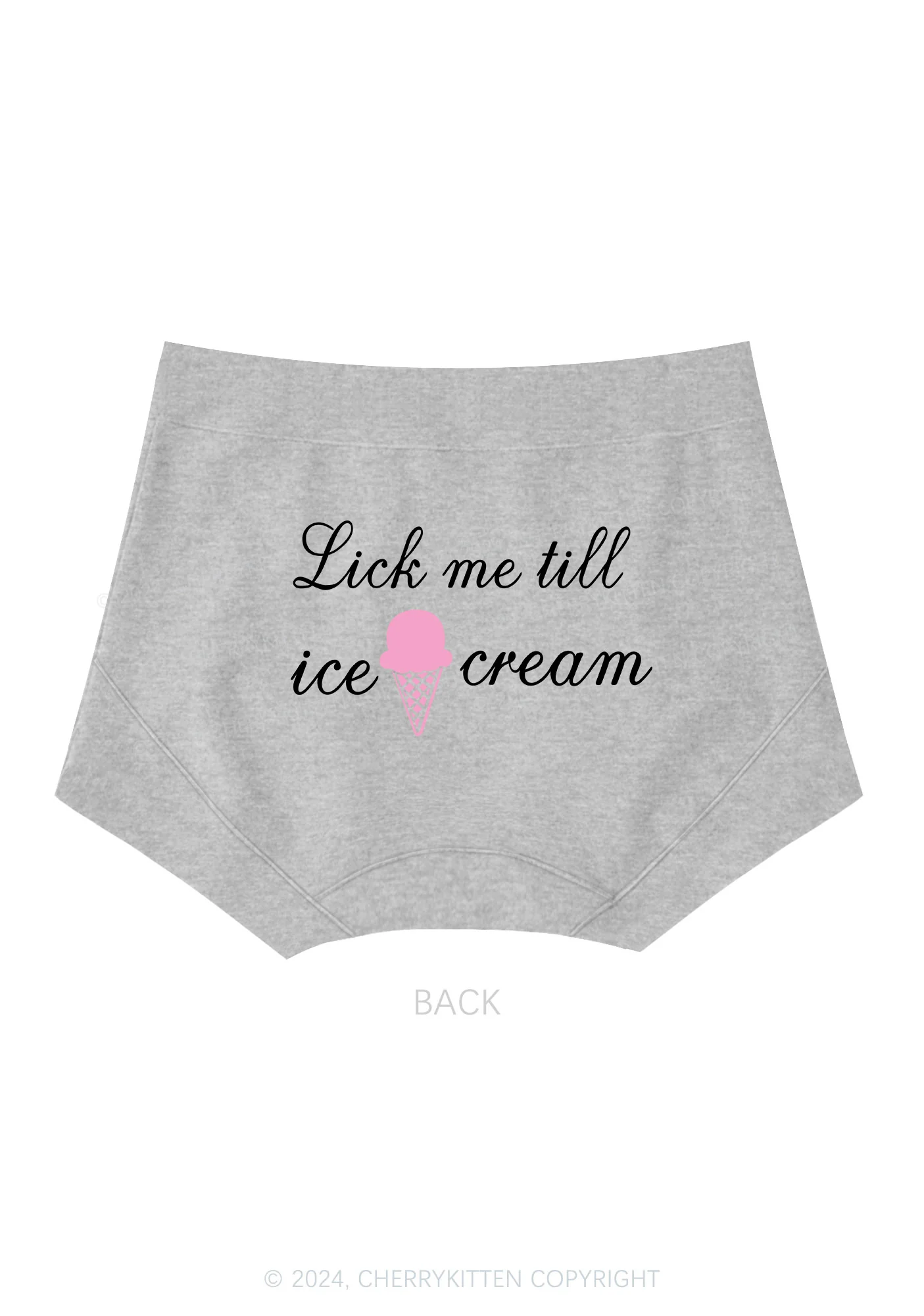 Lick Ice Cream Y2K Mid Rise Waist Boyshort Cherrykitten - Image 5