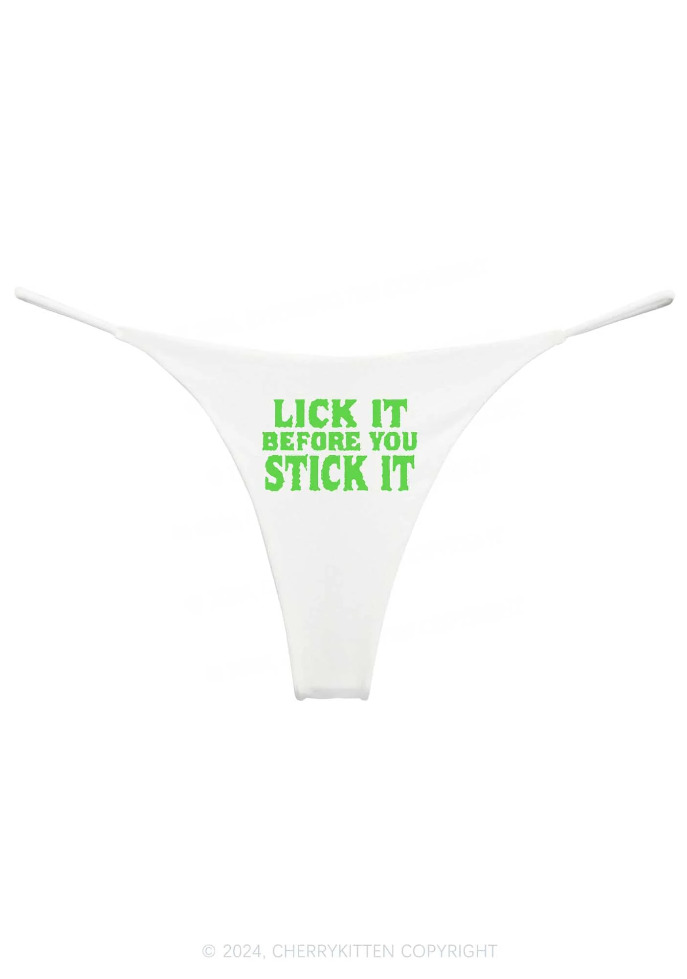 Lick It Before Stick It Y2K Bikini String Thong Cherrykitten - Image 4