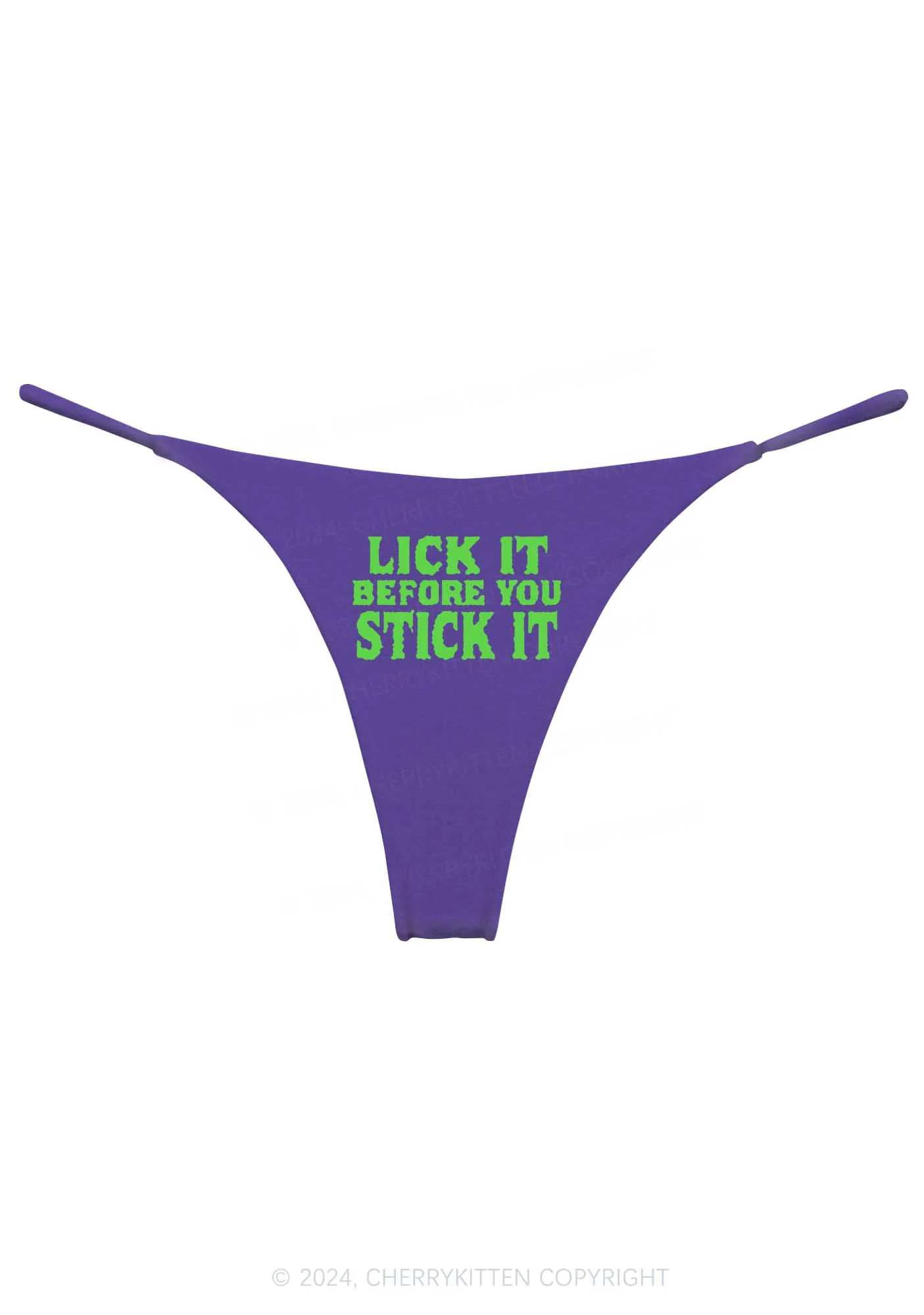 Lick It Before Stick It Y2K Bikini String Thong Cherrykitten - Image 5