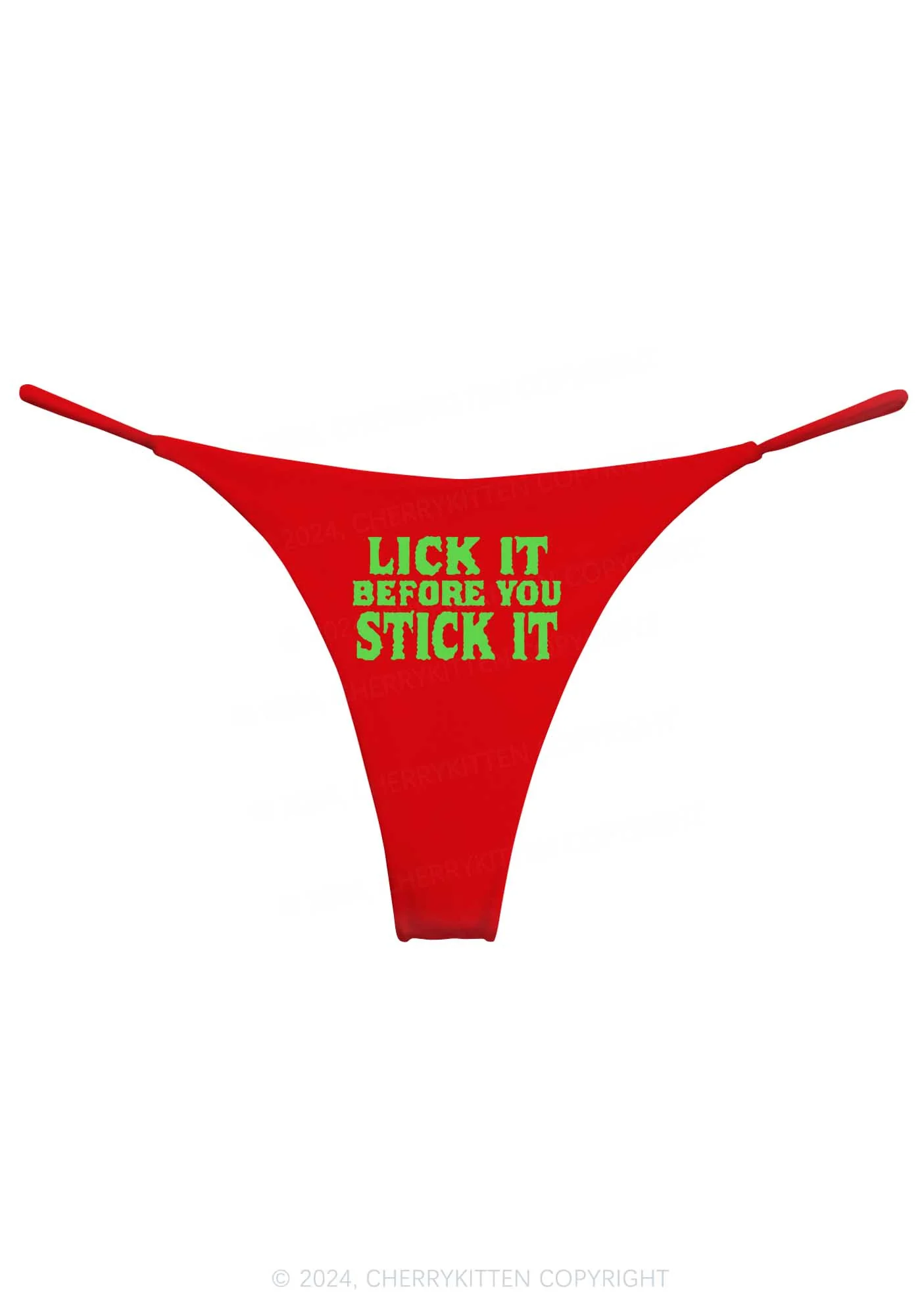 Lick It Before Stick It Y2K Bikini String Thong Cherrykitten - Image 6