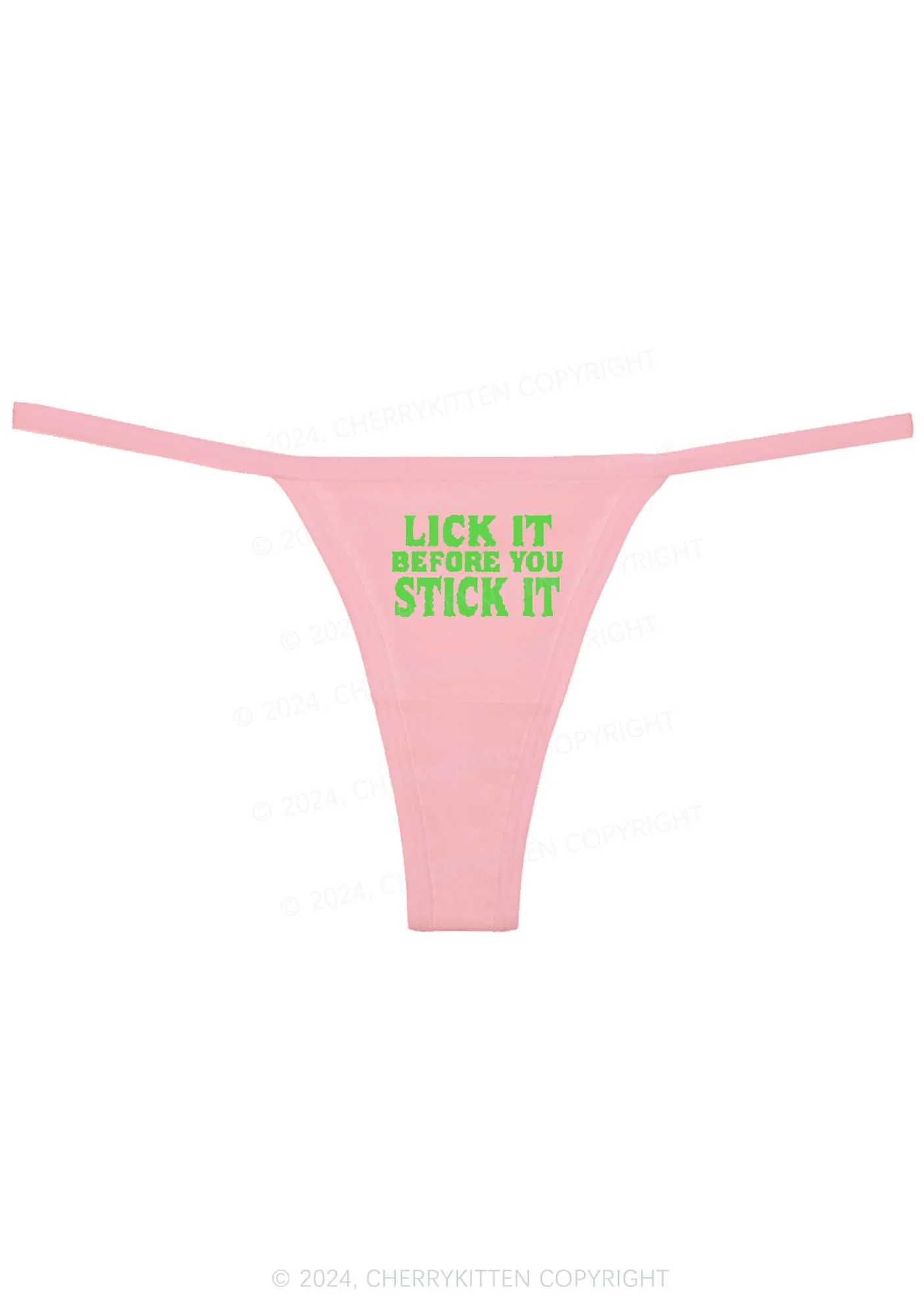 Lick It Before Stick It Y2K Flat String Thong Cherrykitten - Image 6