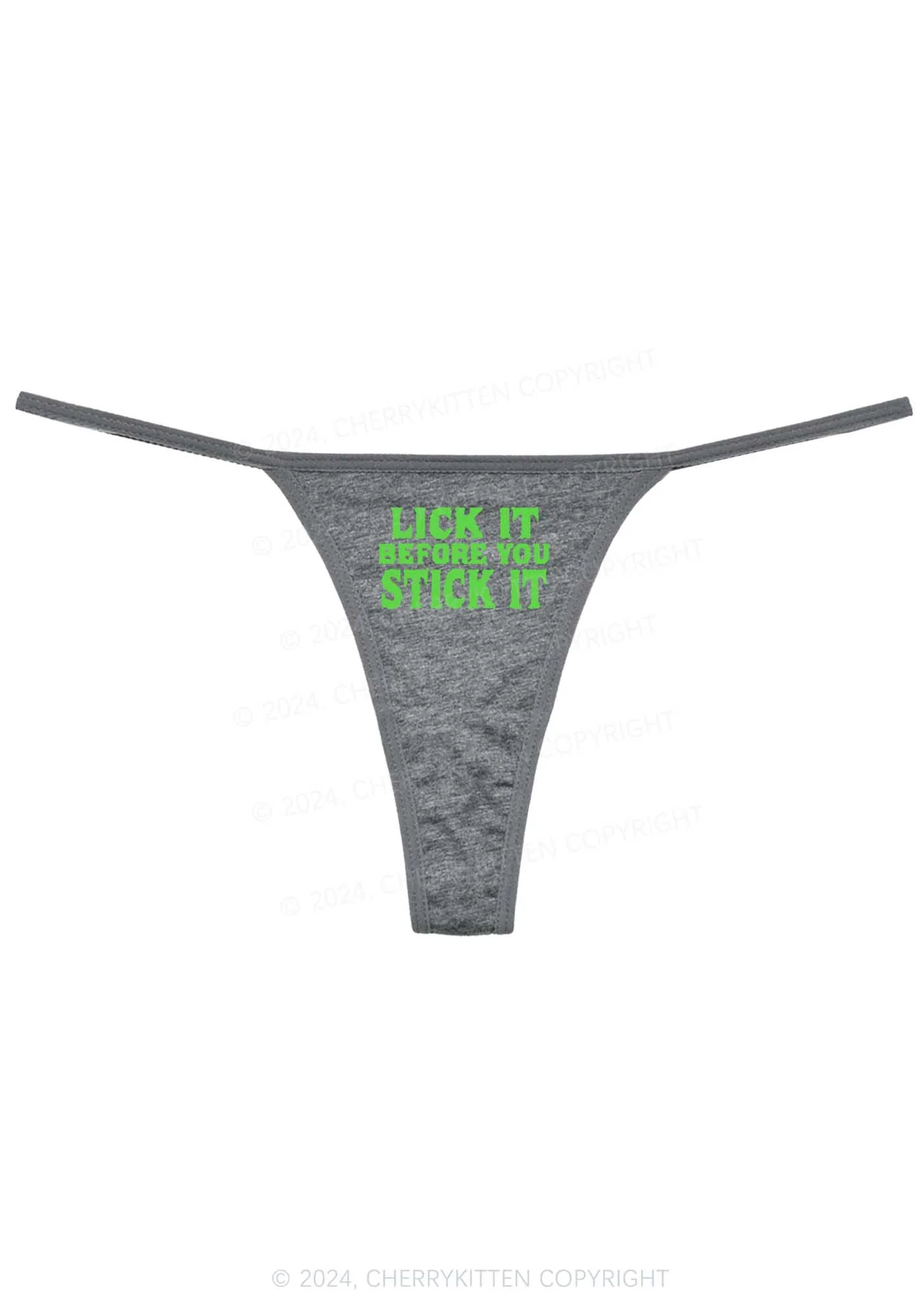 Lick It Before Stick It Y2K Flat String Thong Cherrykitten - Image 7