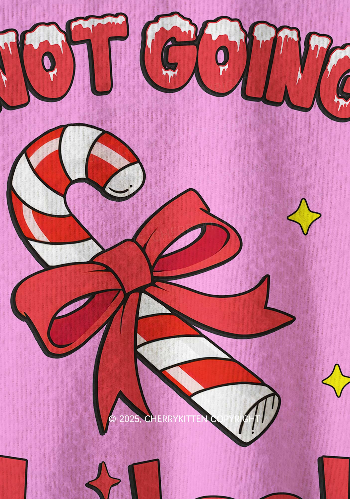 Lick Itself Y2K Christmas Knit Sweatshirt Cherrykitten - Image 5