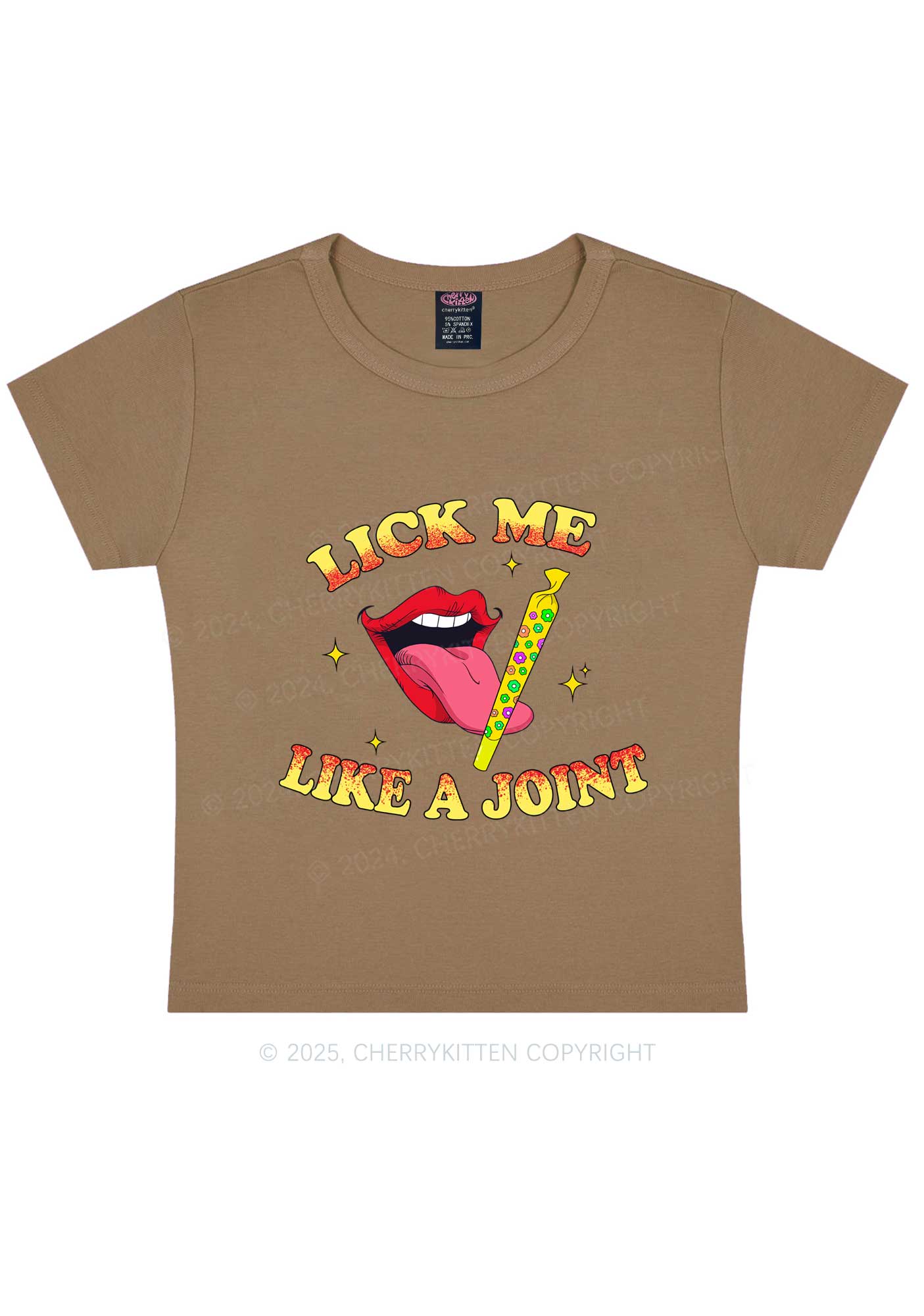 Lick Me Like A Joint Y2K Baby Tee Cherrykitten - Image 10