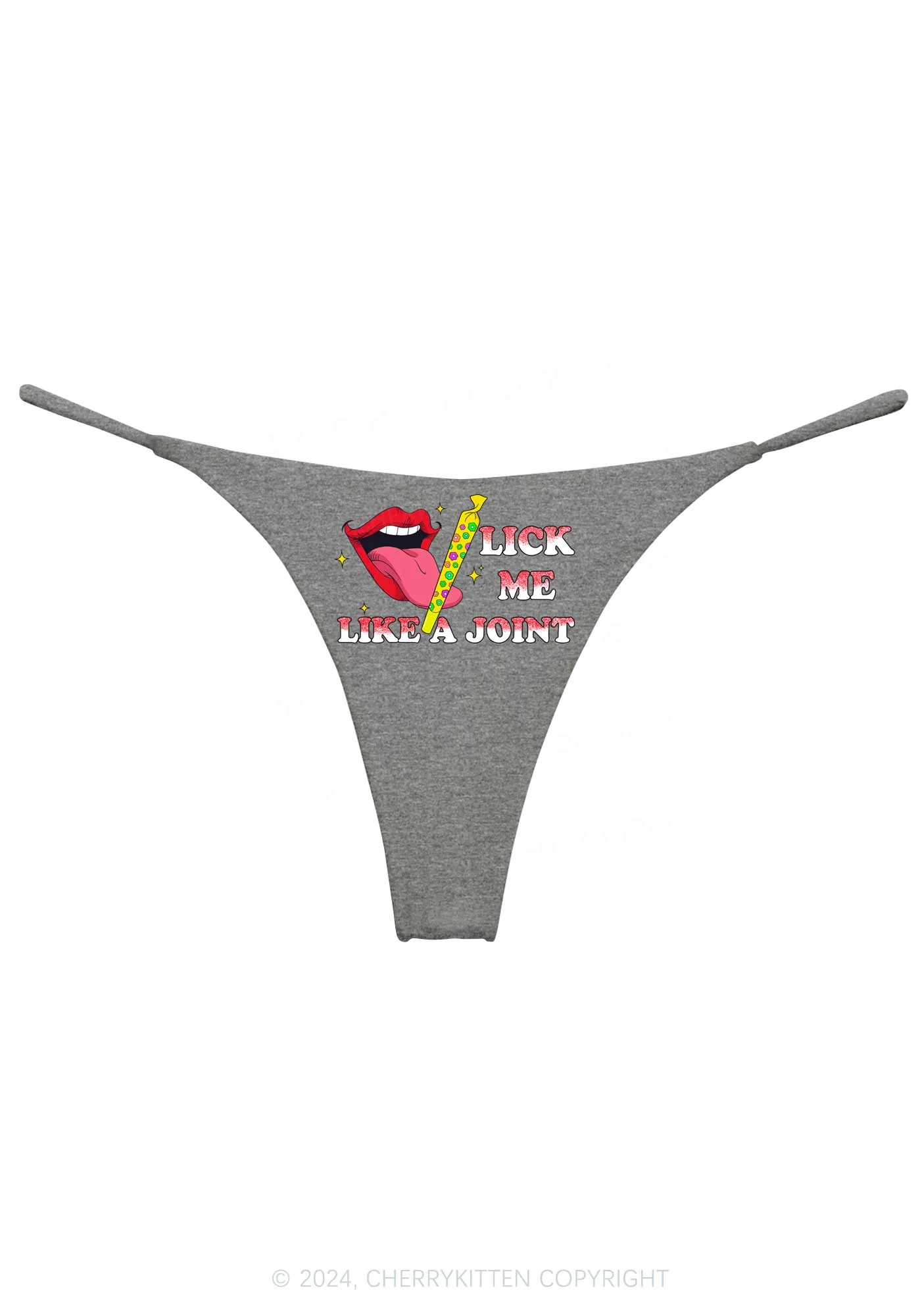 Lick Me Like A Joint Y2K Bikini String Thong Cherrykitten - Image 9