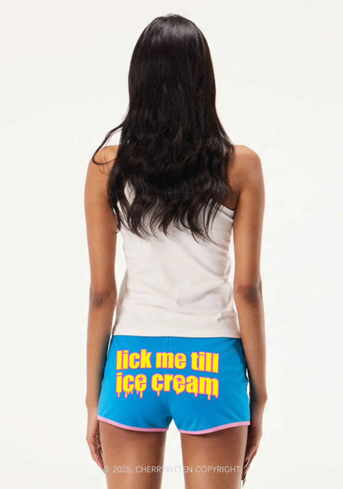 Lick Me Till Ice Cream Y2K Booty Shorts Cherrykitten - Image 2