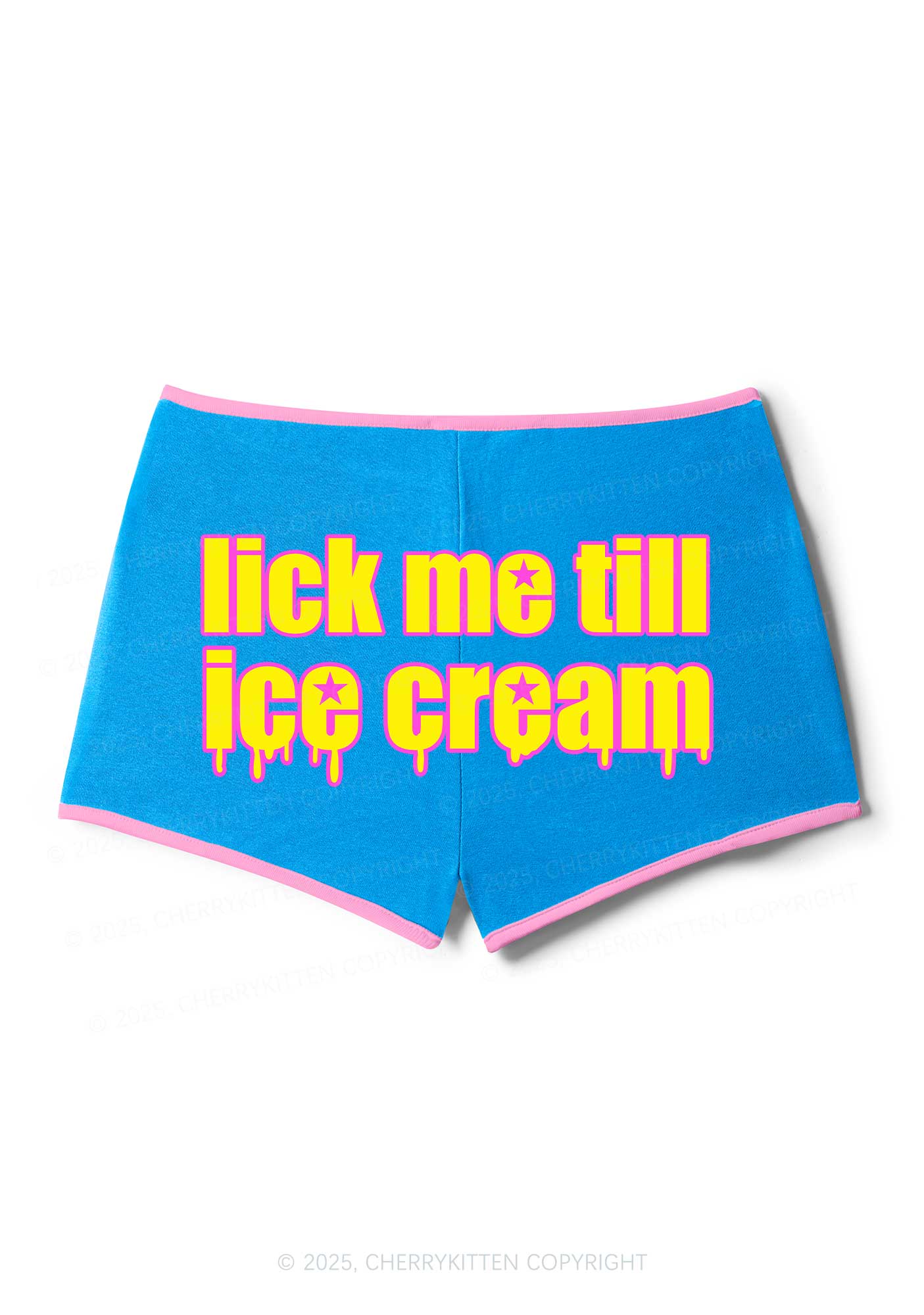 Lick Me Till Ice Cream Y2K Booty Shorts Cherrykitten - Image 3