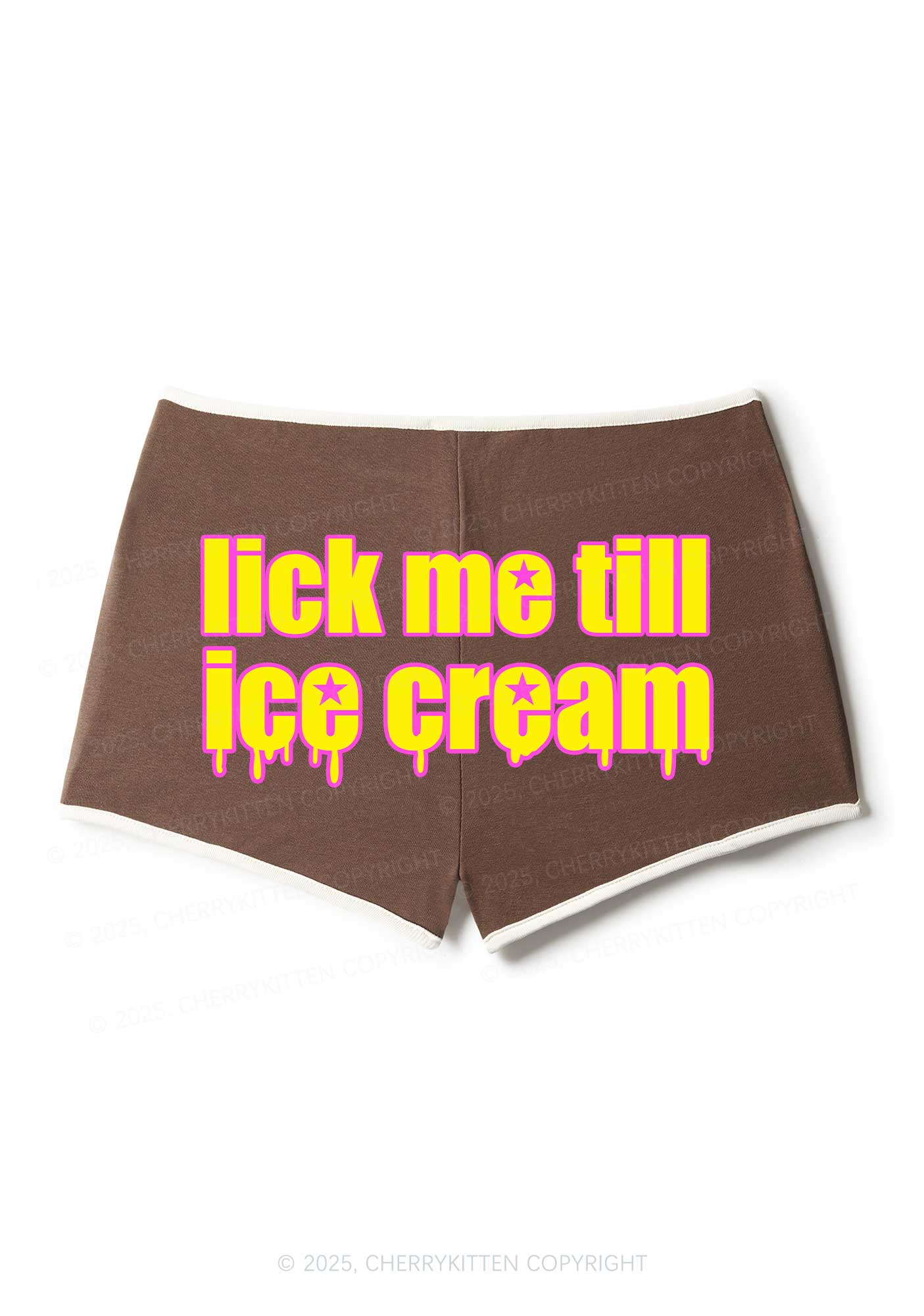Lick Me Till Ice Cream Y2K Booty Shorts Cherrykitten - Image 4
