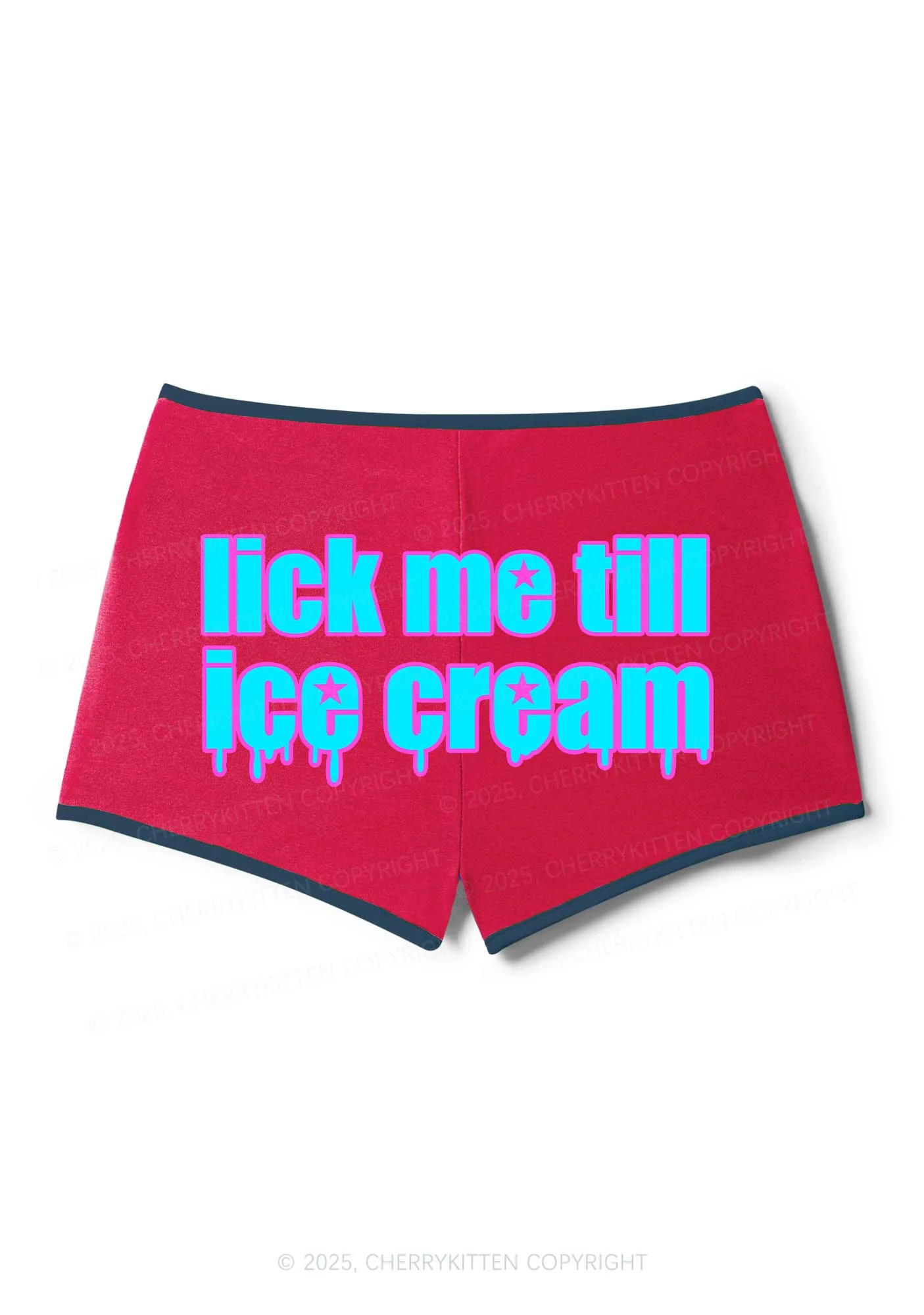 Lick Me Till Ice Cream Y2K Booty Shorts Cherrykitten - Image 5