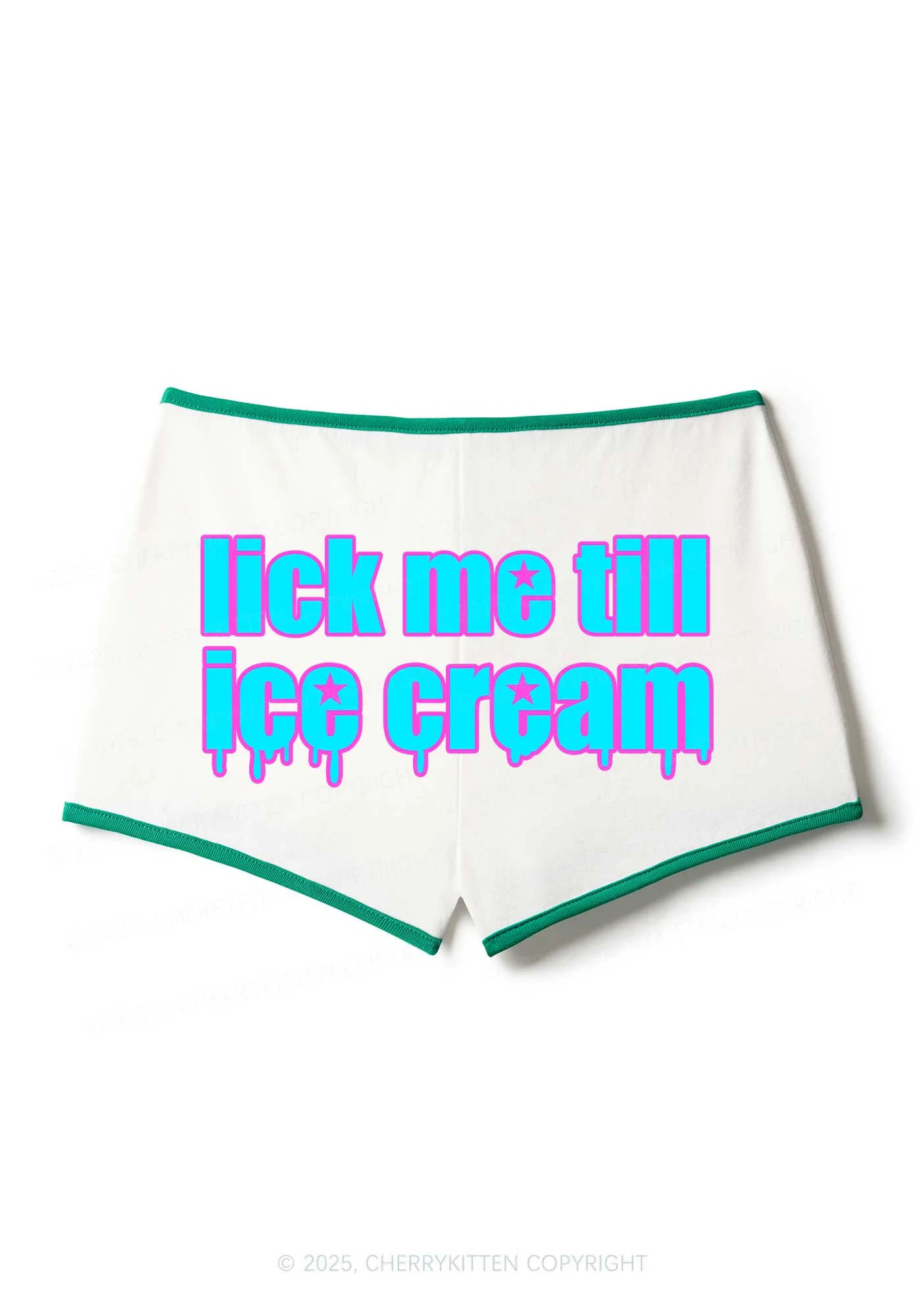 Lick Me Till Ice Cream Y2K Booty Shorts Cherrykitten - Image 6