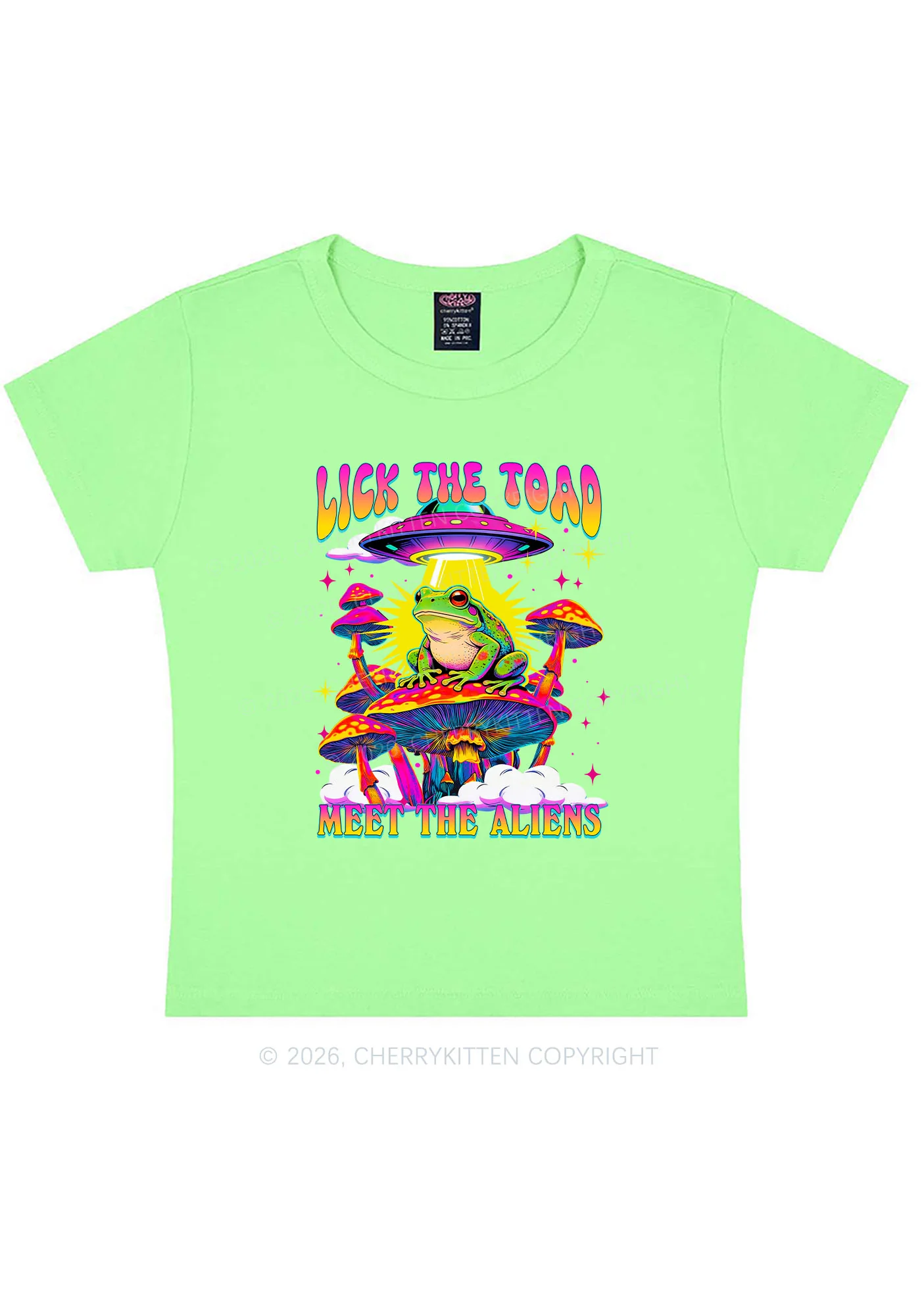 Lick The Toad Y2K Baby Tee Cherrykitten - Image 12