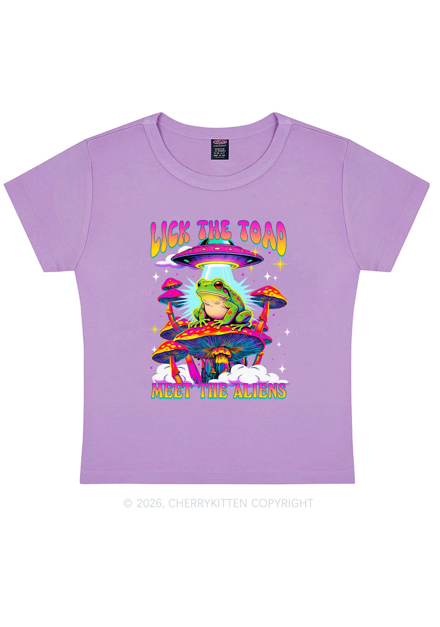 Lick The Toad Y2K Baby Tee Cherrykitten - Image 4