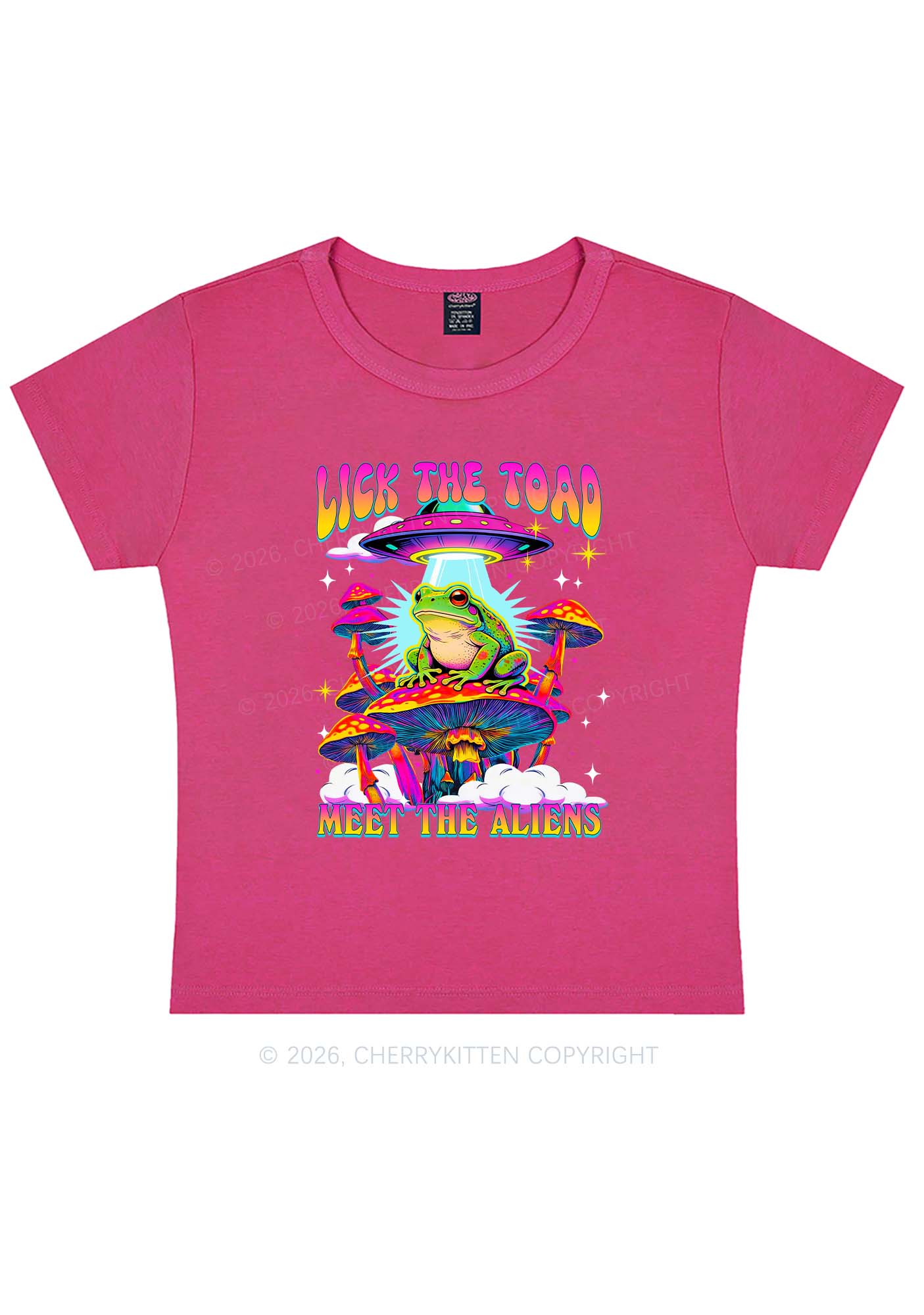 Lick The Toad Y2K Baby Tee Cherrykitten - Image 5