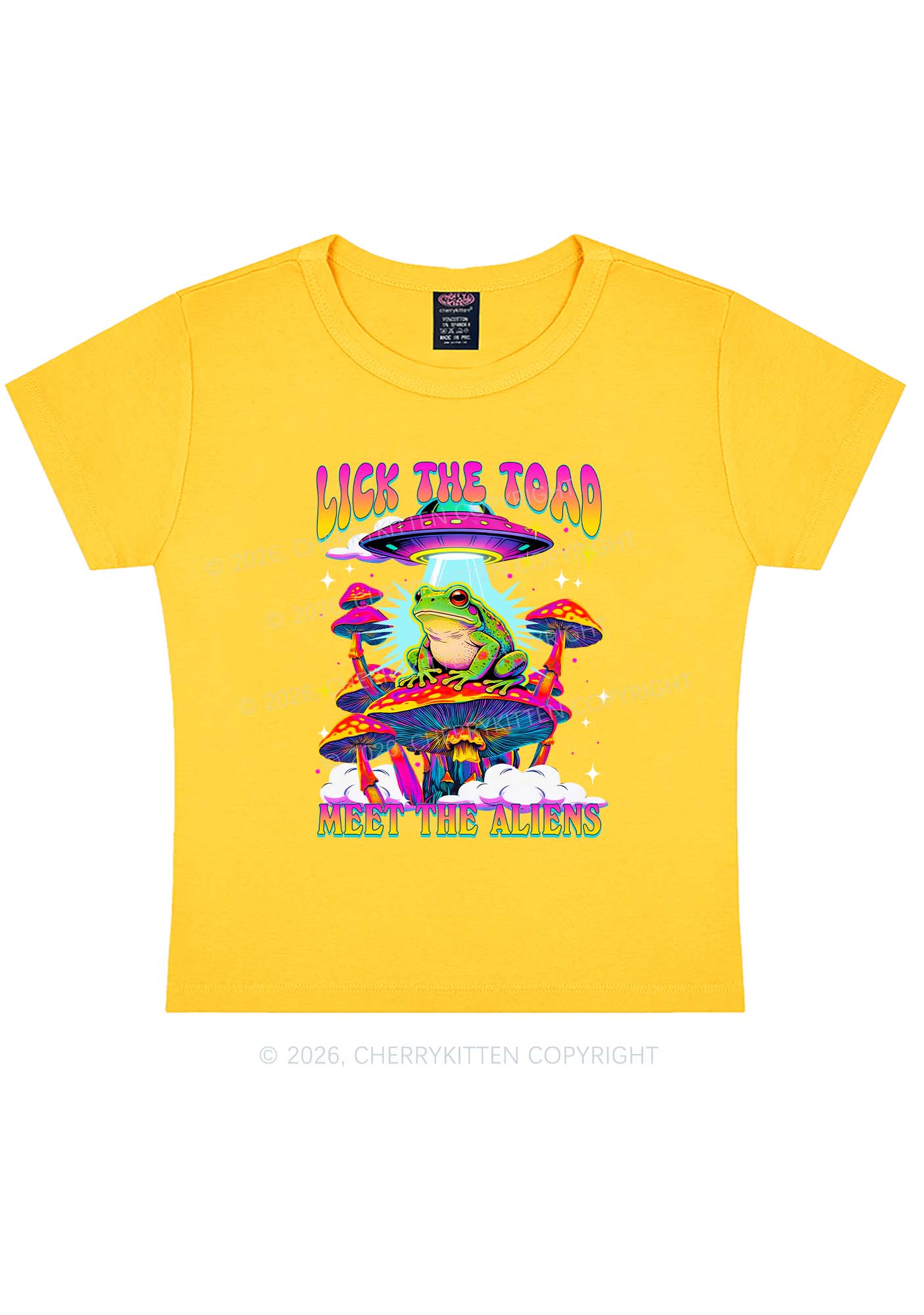 Lick The Toad Y2K Baby Tee Cherrykitten - Image 6