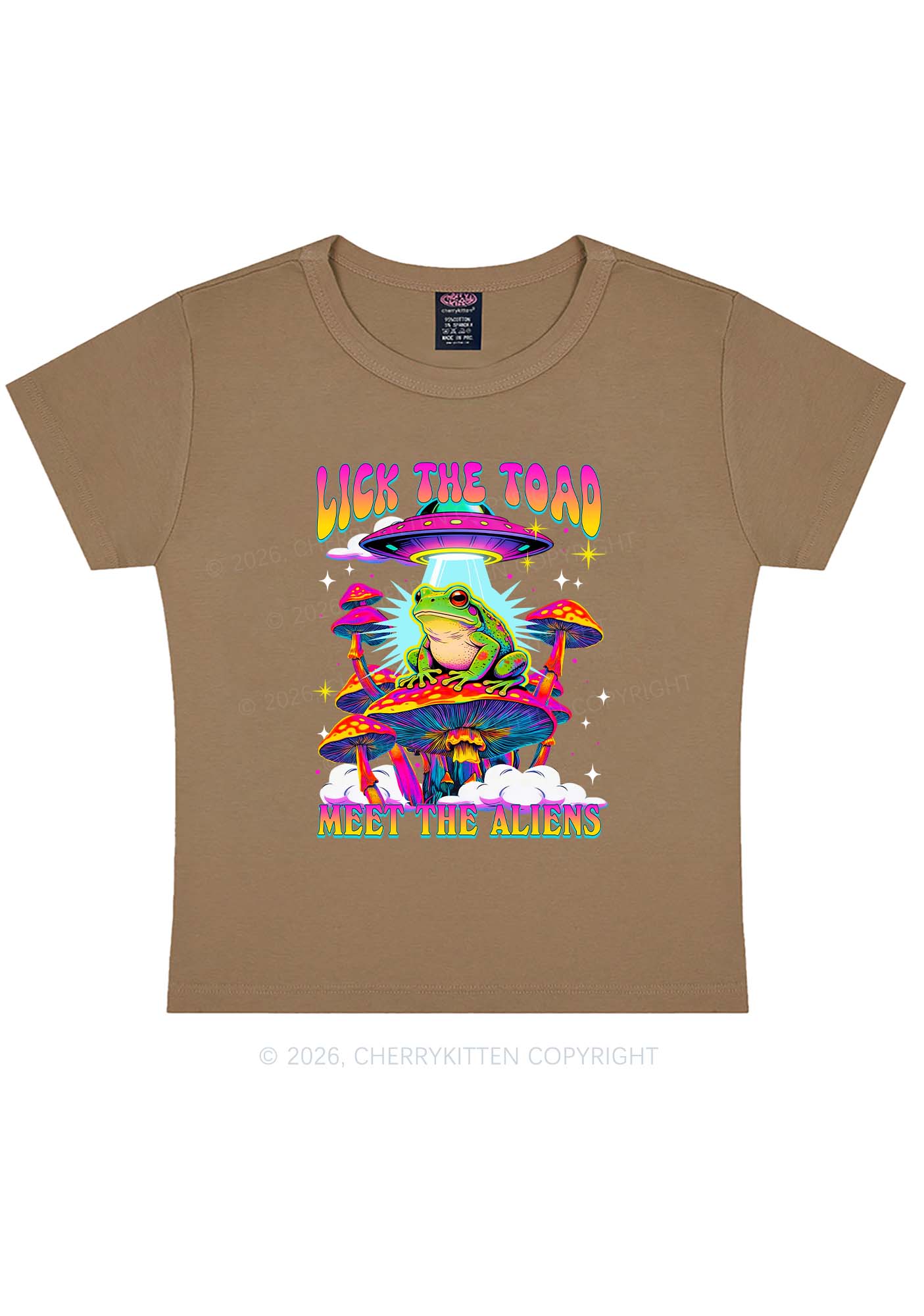 Lick The Toad Y2K Baby Tee Cherrykitten - Image 9