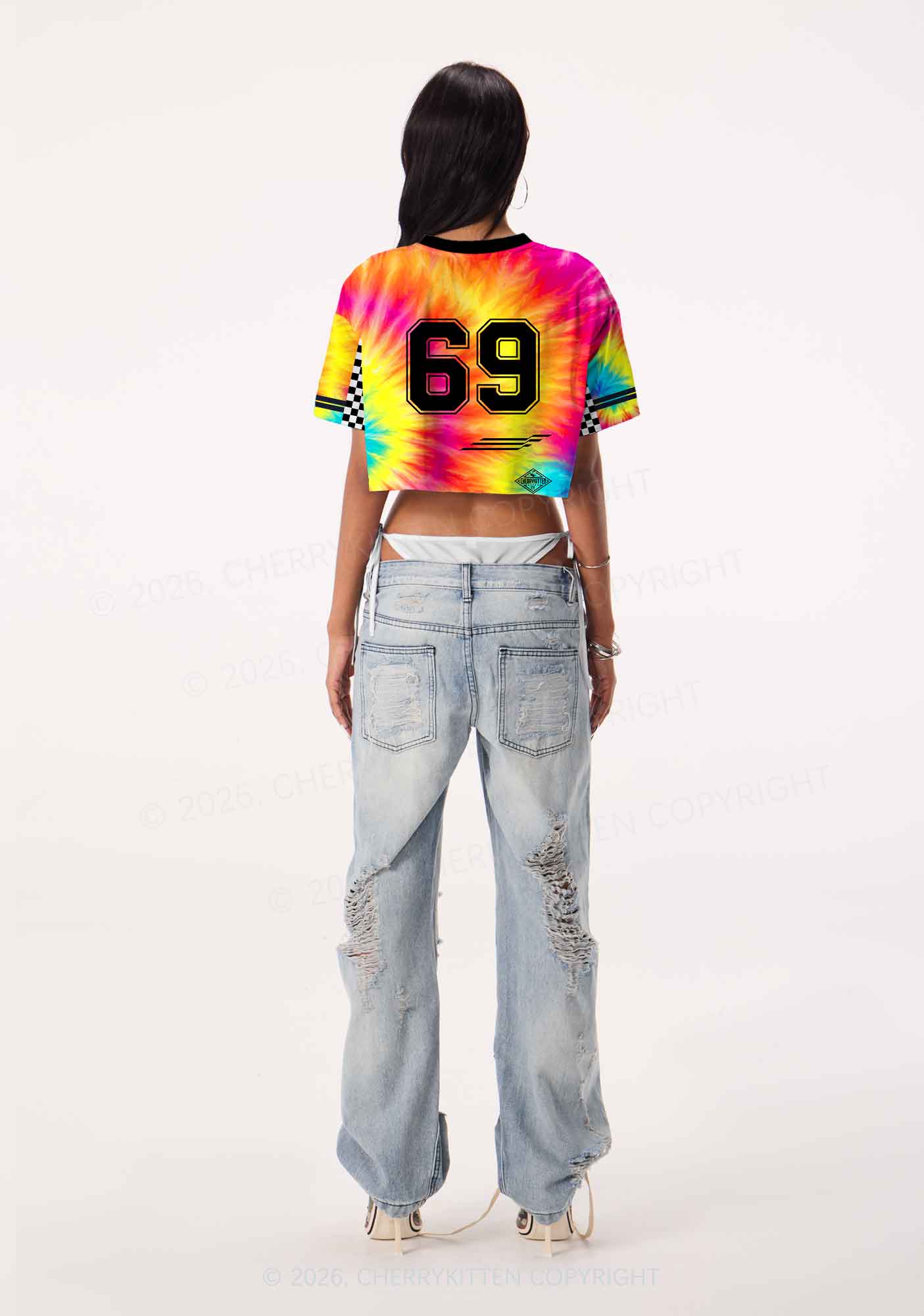 Lick The Toad Y2K Crop Sport Jersey Shirts Cherrykitten - Image 3