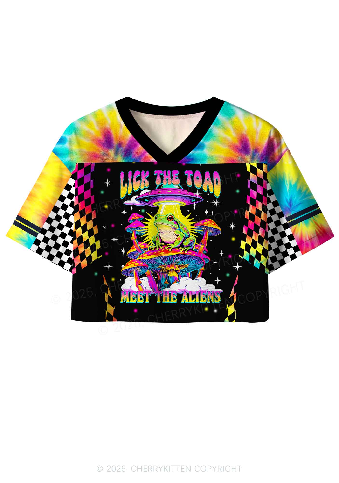 Lick The Toad Y2K Crop Sport Jersey Shirts Cherrykitten - Image 4