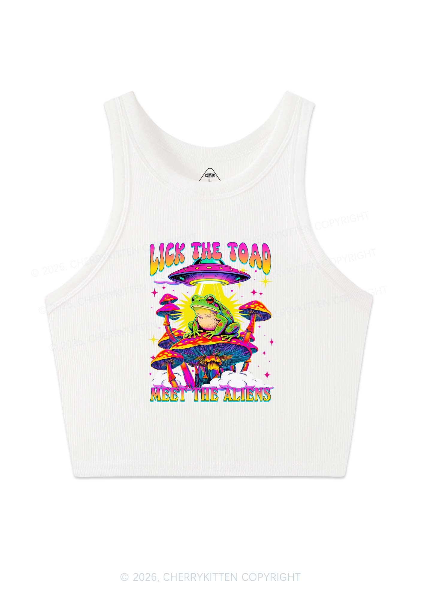 Lick The Toad Y2K Crop Tank Top Cherrykitten - Image 3