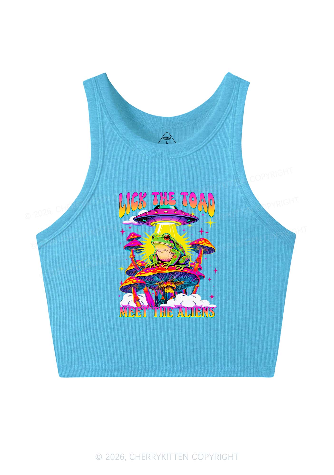 Lick The Toad Y2K Crop Tank Top Cherrykitten - Image 4