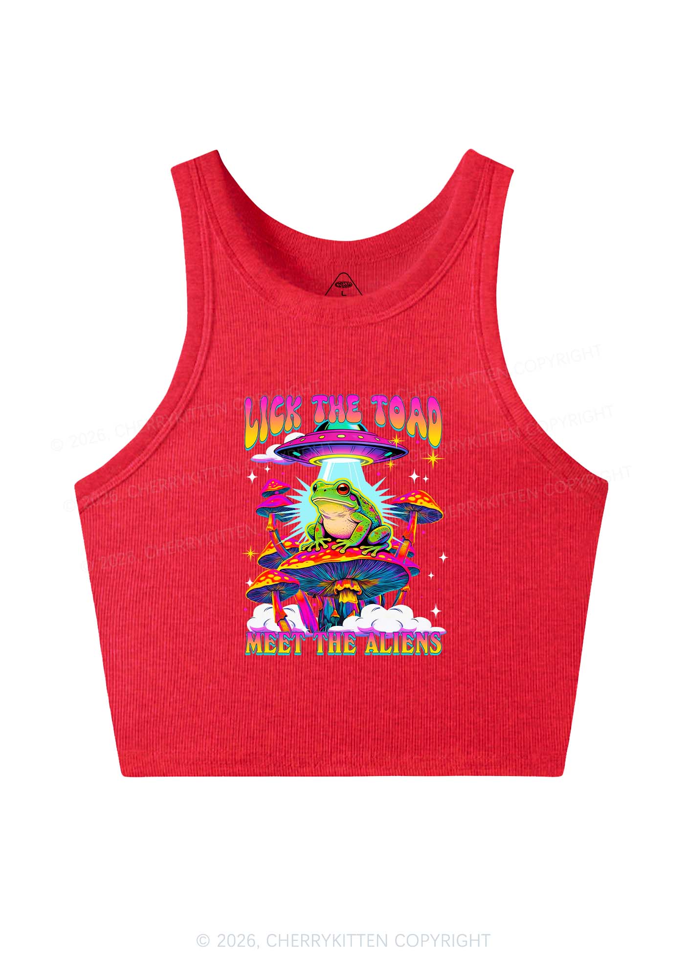 Lick The Toad Y2K Crop Tank Top Cherrykitten - Image 8