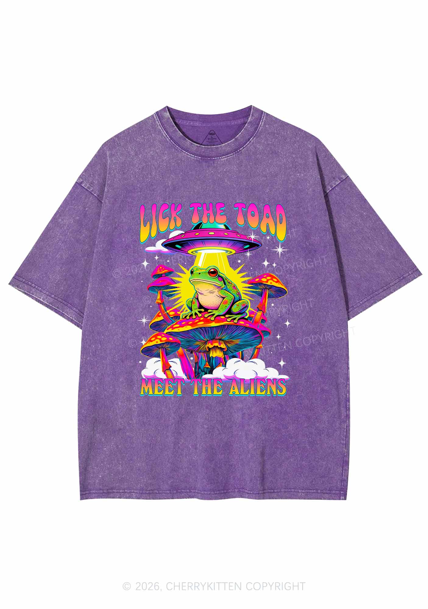 Lick The Toad Y2K Shirts Washed Tee Cherrykitten - Image 5
