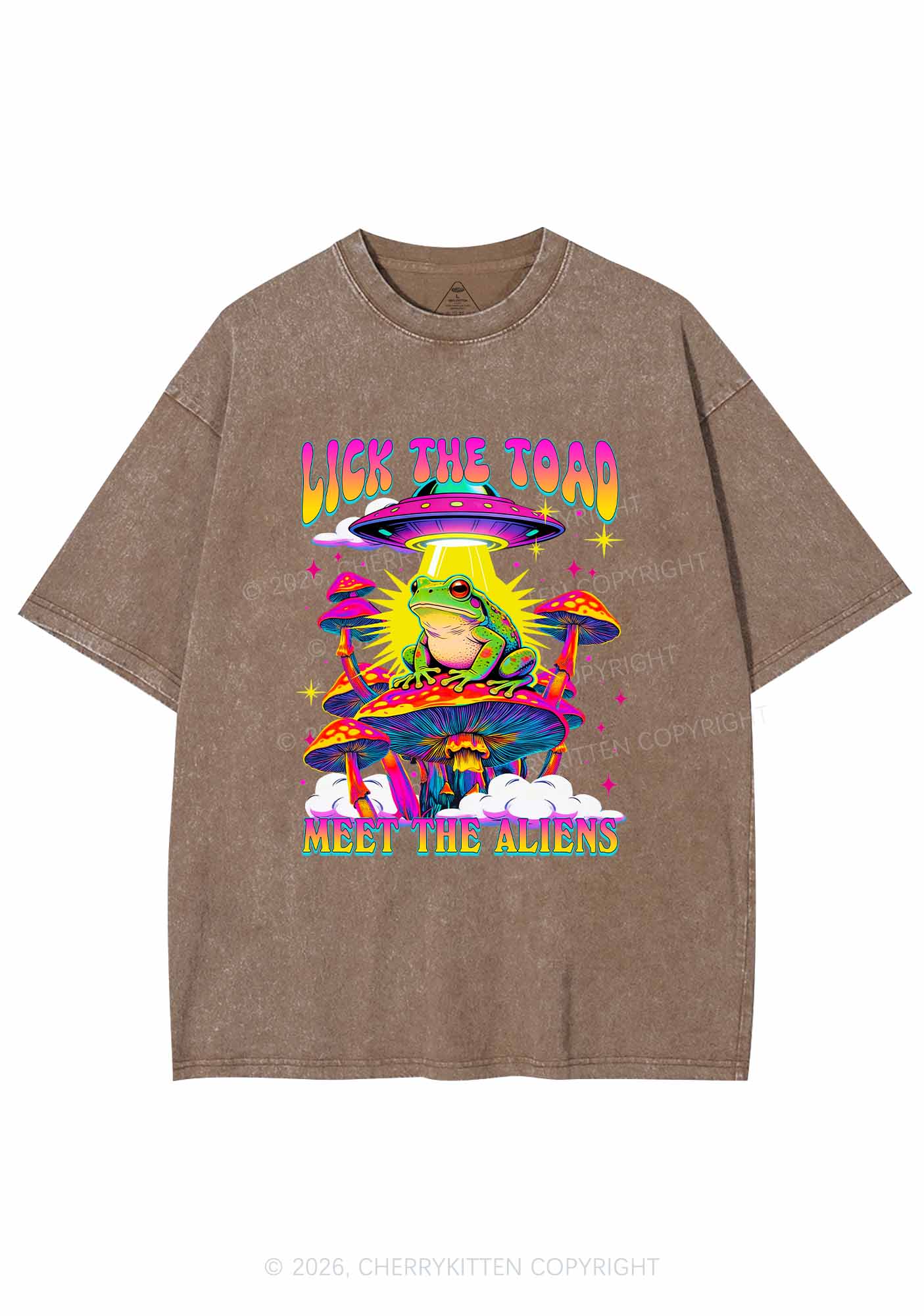 Lick The Toad Y2K Shirts Washed Tee Cherrykitten - Image 9