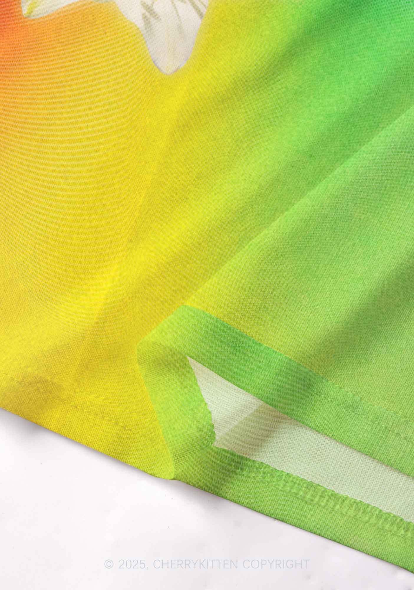 Lily in Rainbow Pride Y2K Mesh Cami Tank Cherrykitten - Image 5