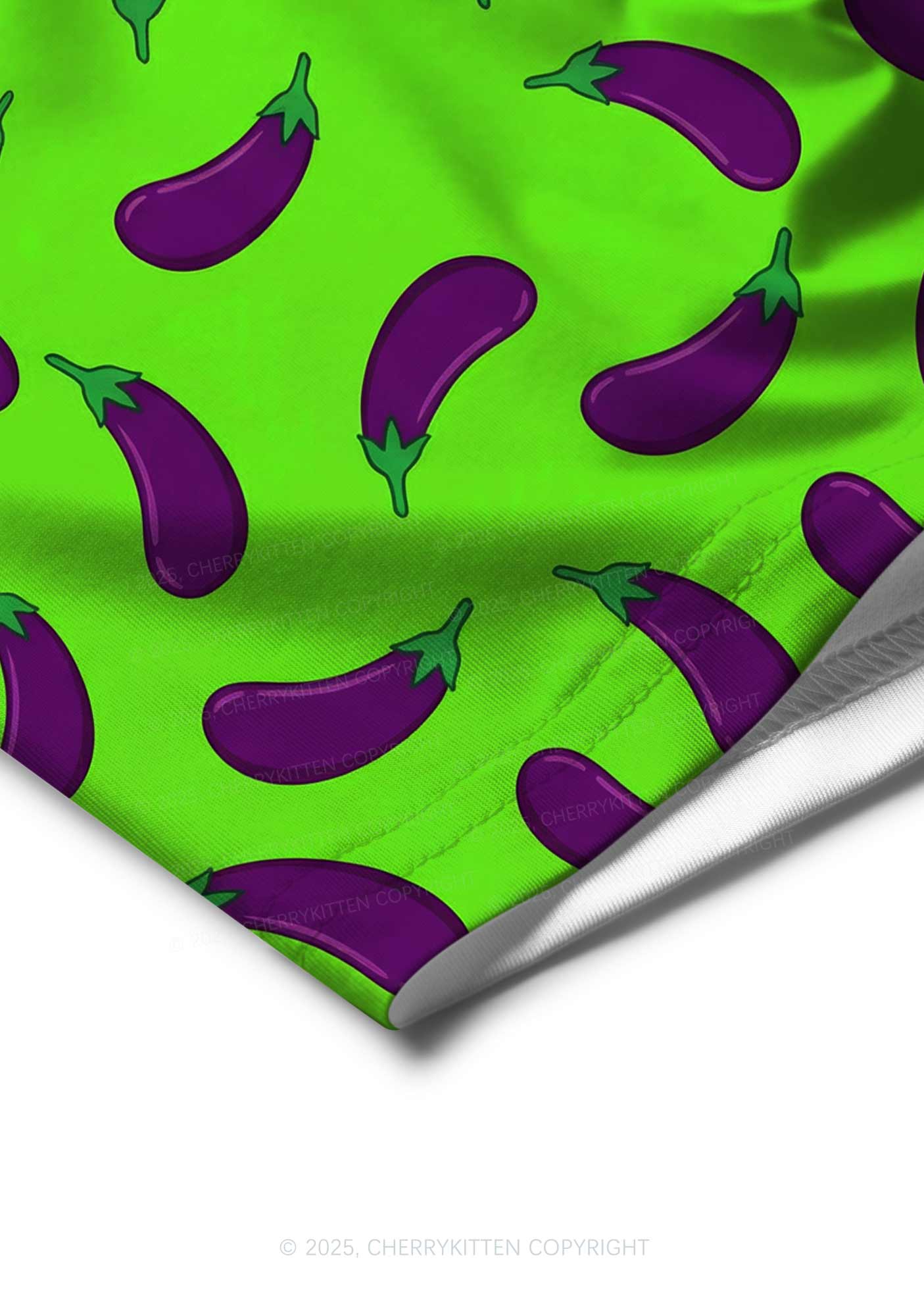 Lime Green Eggplant Y2K Print Men Boxer Briefs Cherrykitten - Image 4
