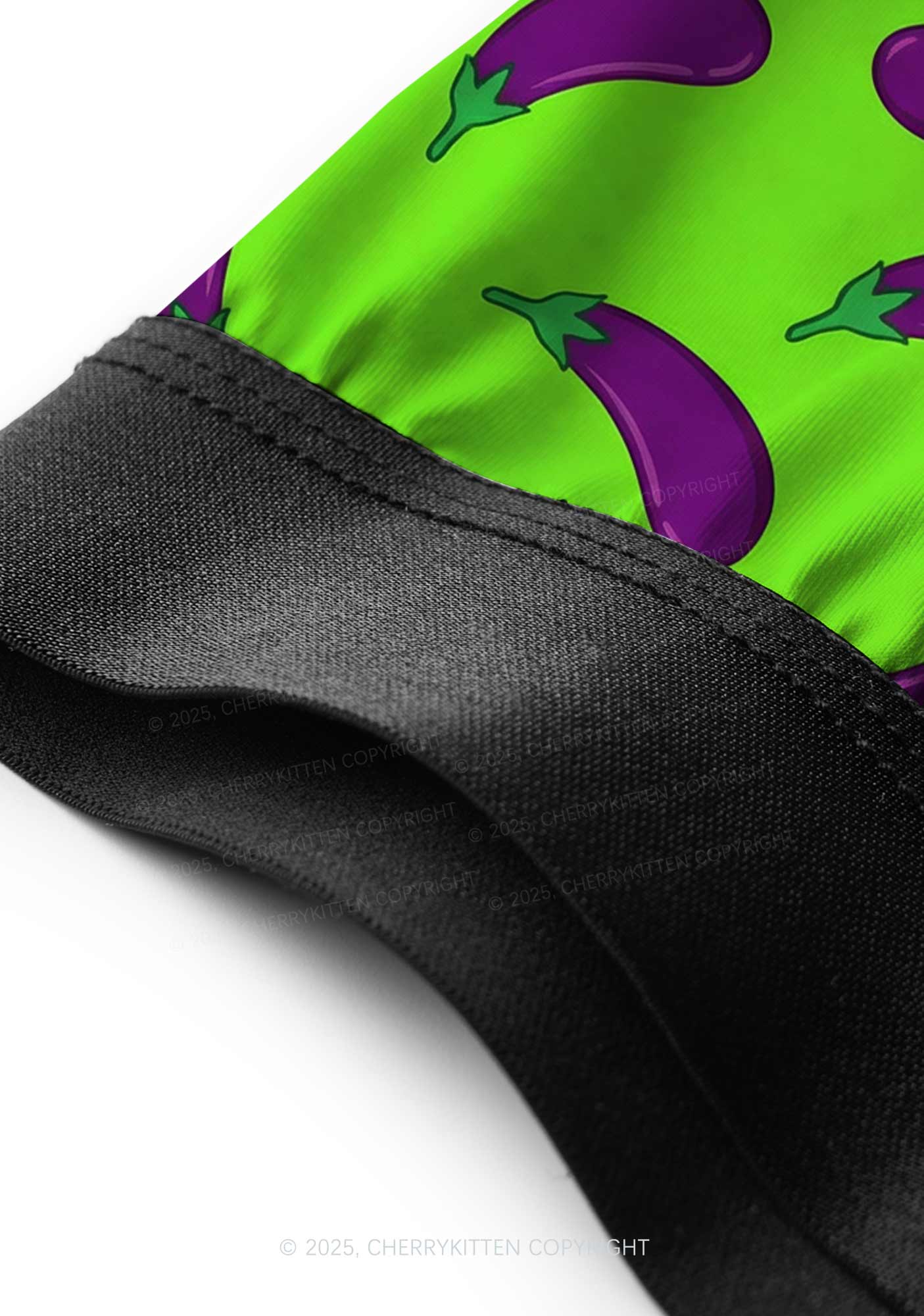 Lime Green Eggplant Y2K Print Men Boxer Briefs Cherrykitten - Image 5